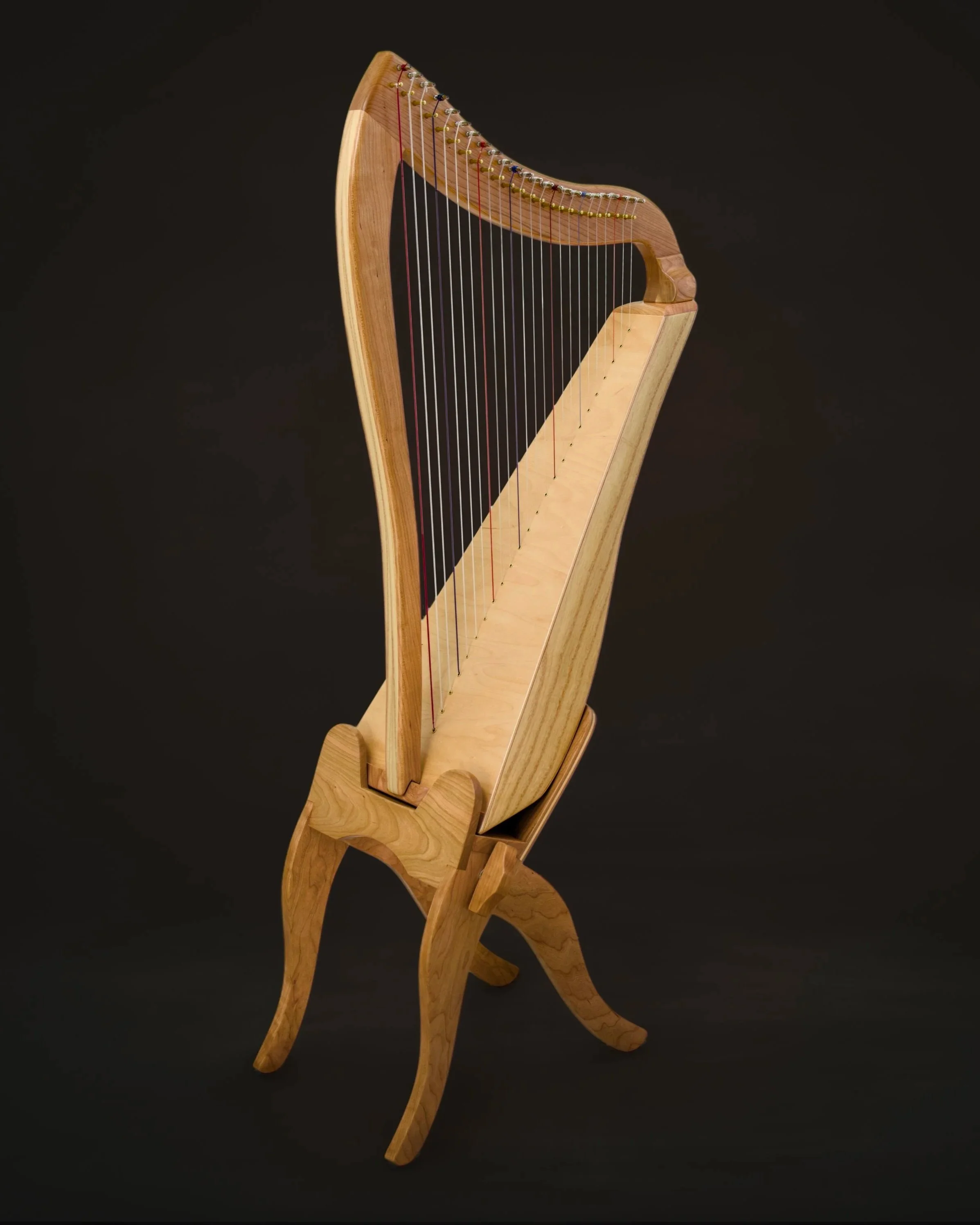 24-Therapy LAP Harp | Cherry / Paulownia | Semi-Gloss