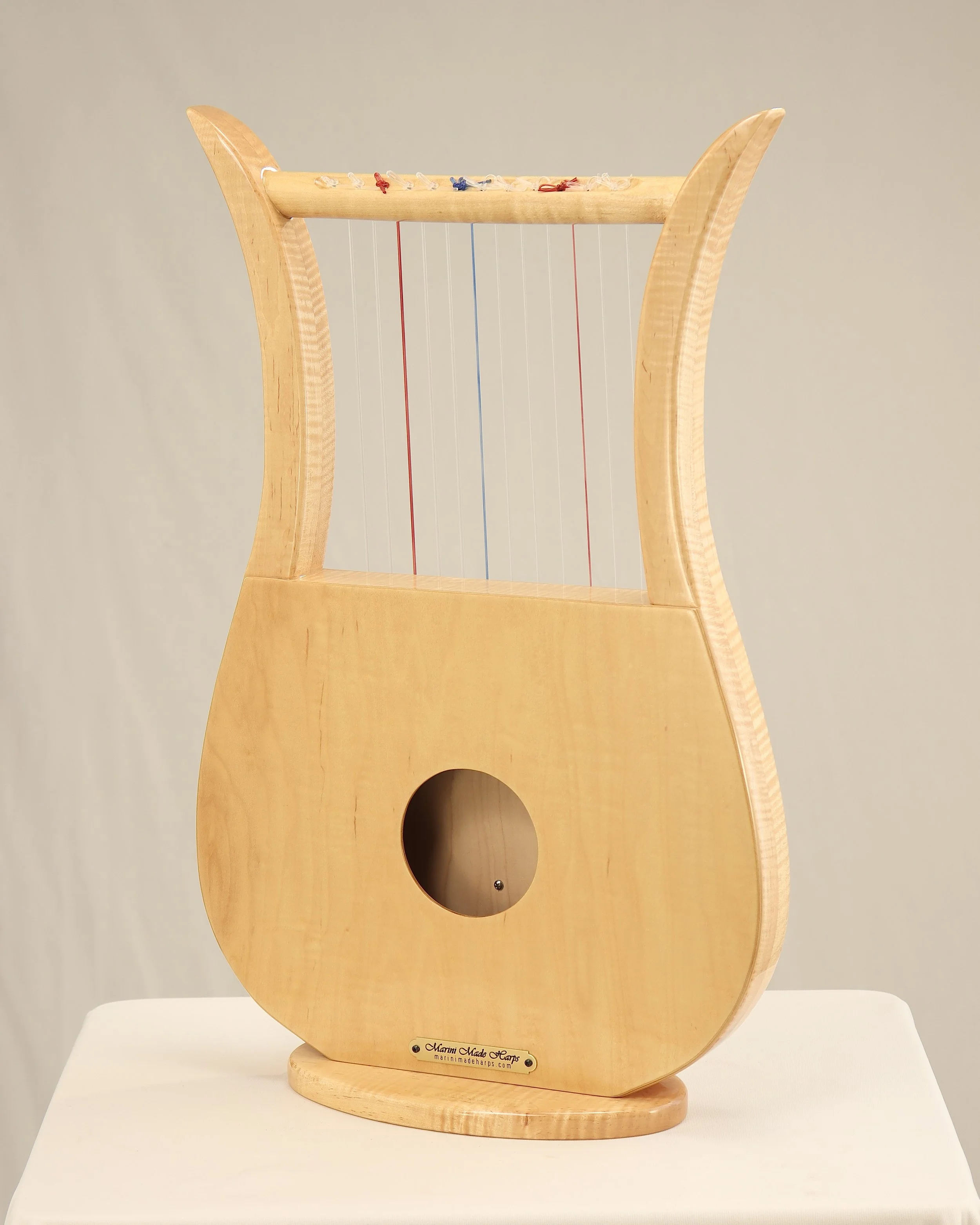 10-Davidic | Figured Maple | High-Gloss Finish | Carved Olive Branches