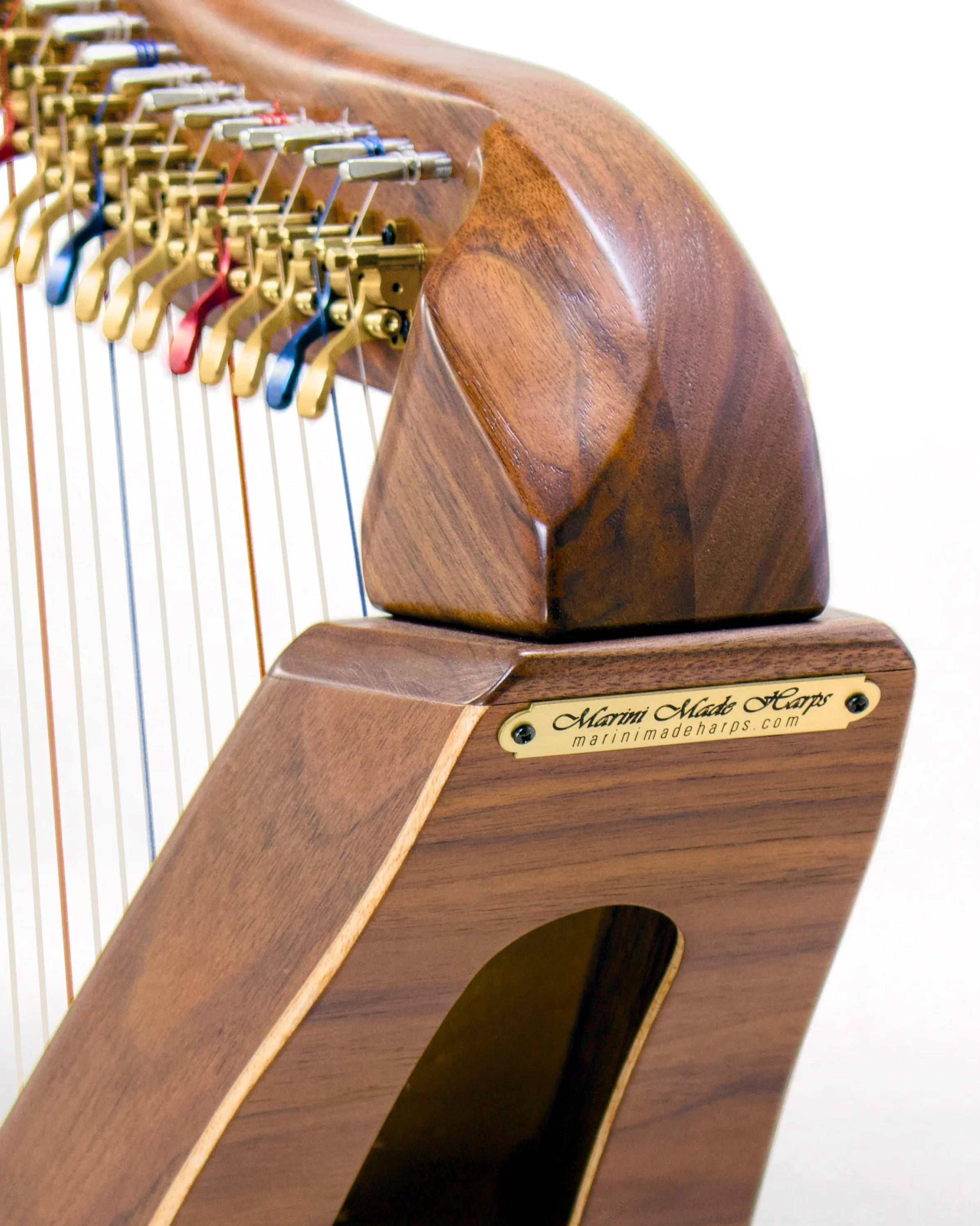 26-LAP Harp | Walnut | Semi-Gloss