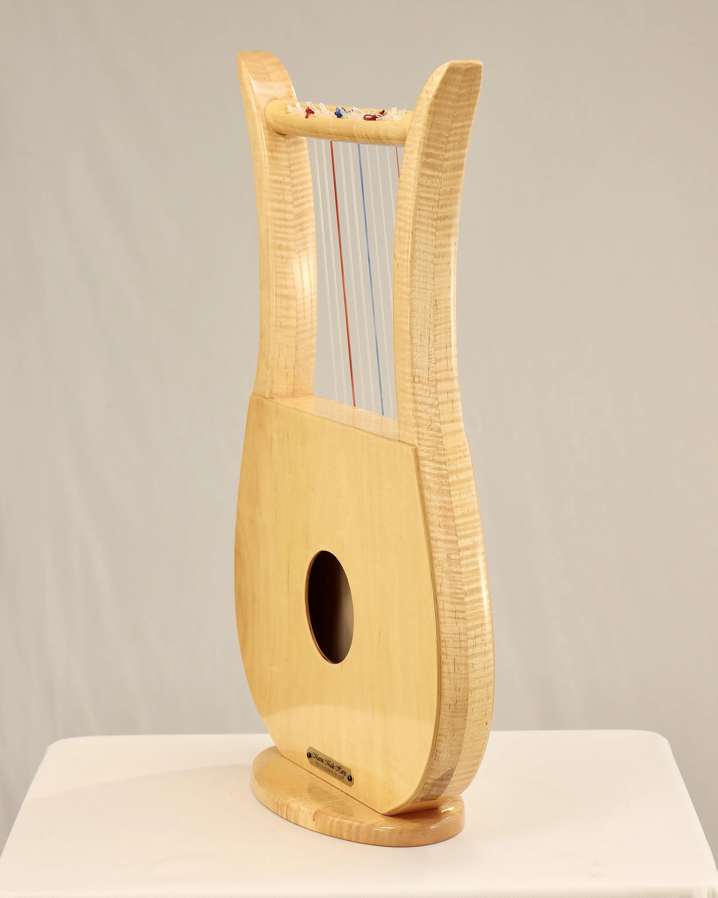10-Davidic | Figured Maple | High-Gloss Finish | Carved Olive Branches
