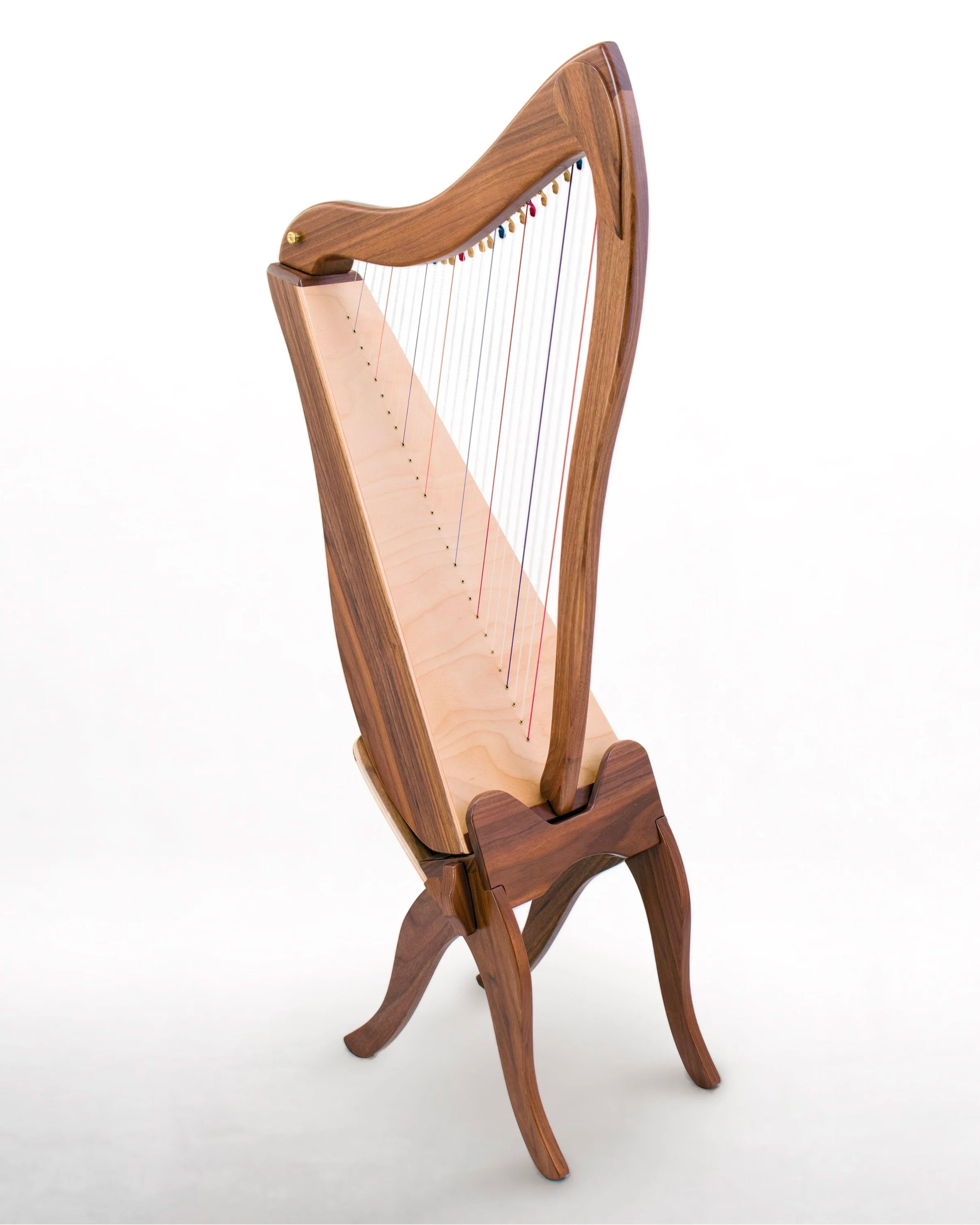 26-LAP Harp | Walnut | Semi-Gloss