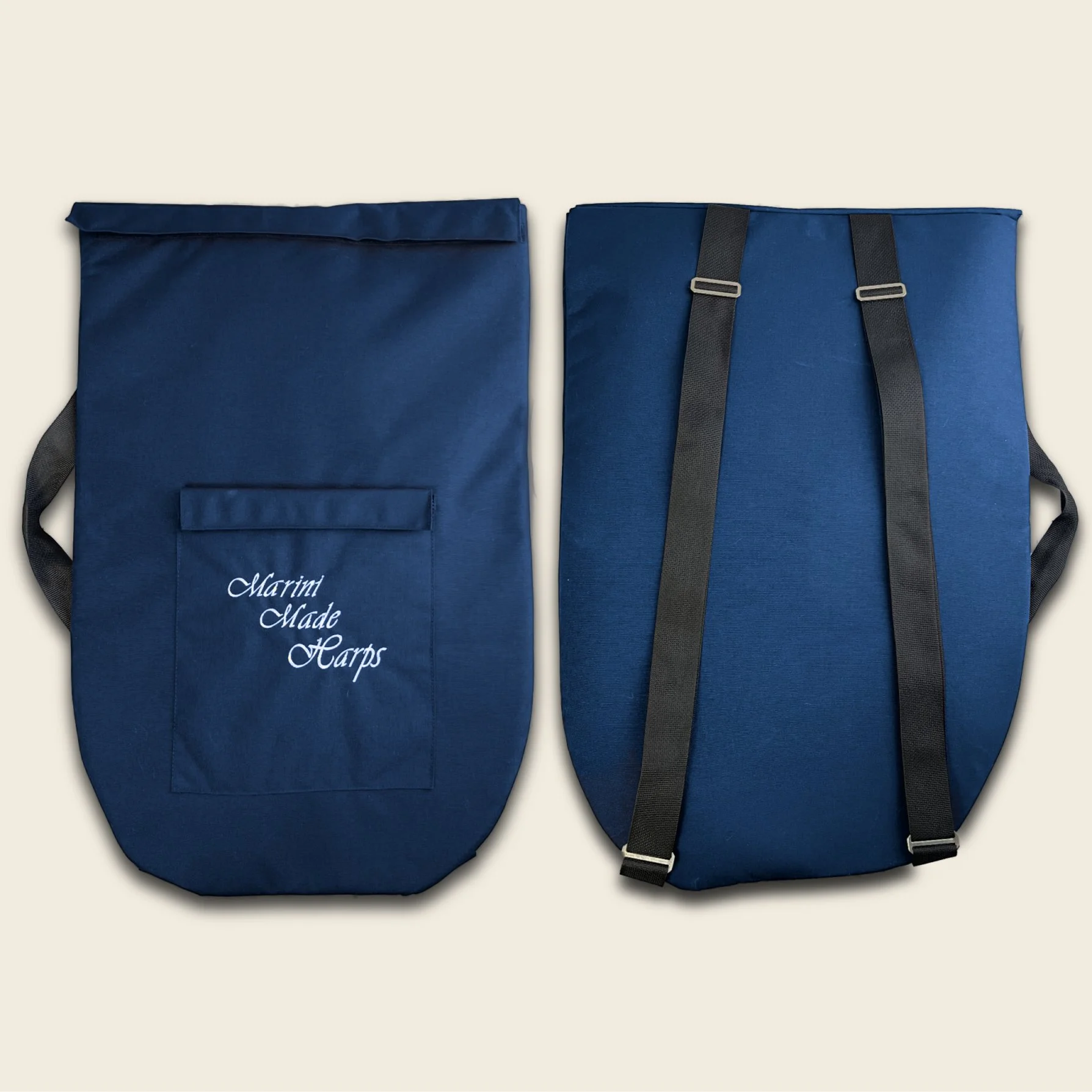 Padded Chord Harp Case | Navy Blue.jpg
