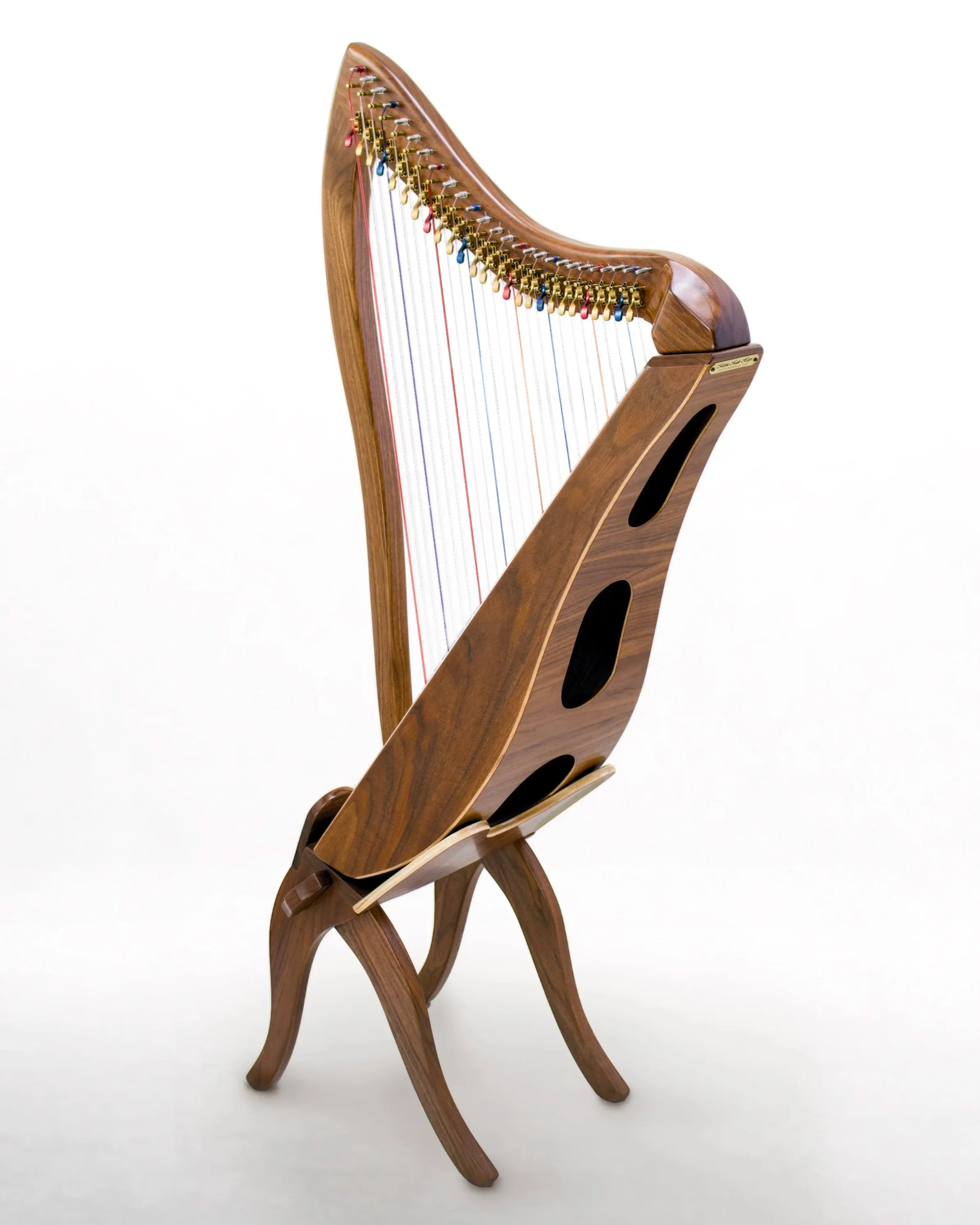 26-LAP Harp | Walnut | Semi-Gloss