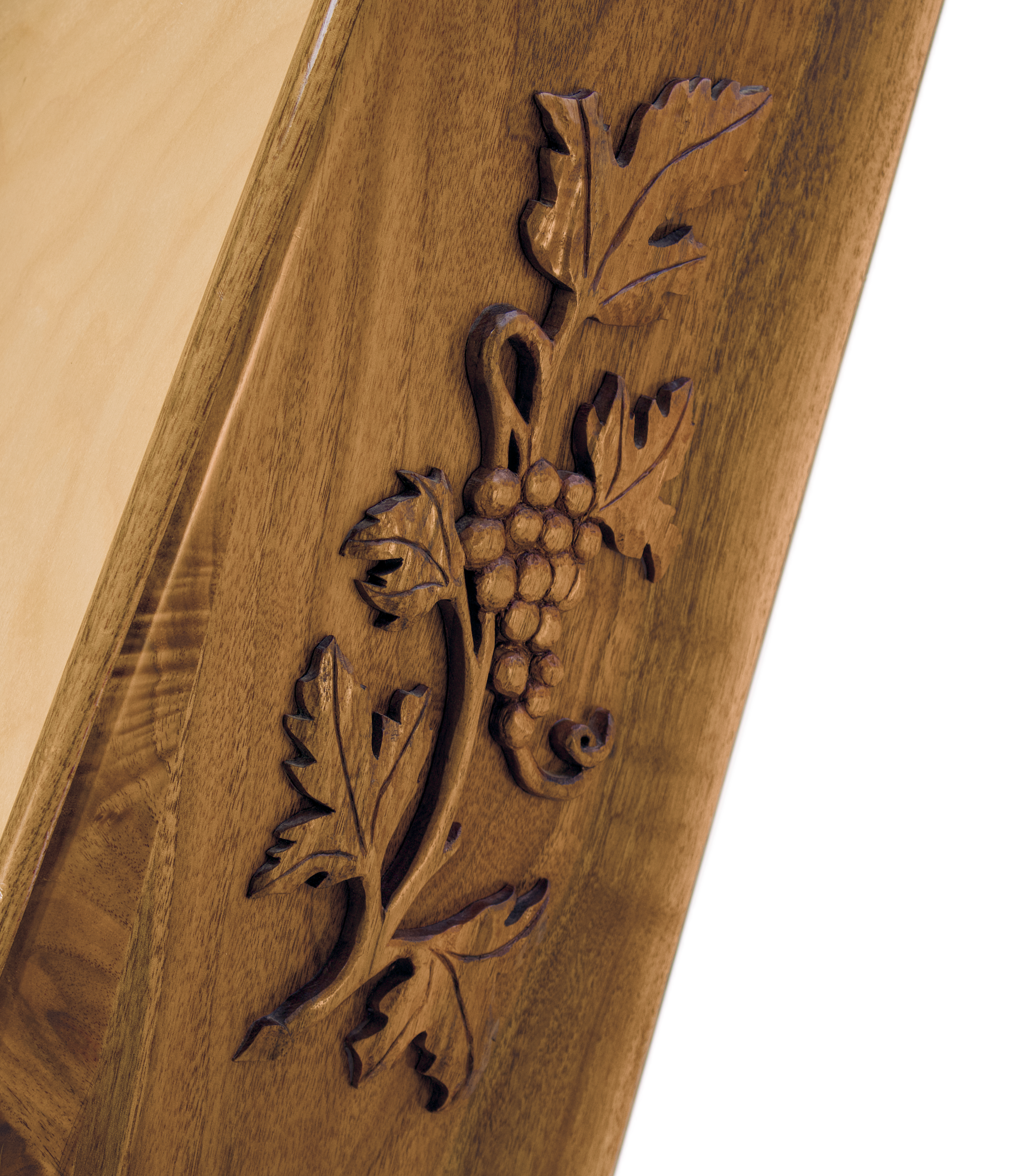 Hand Carved Grape Cluster | One on each side of Sound Chamber