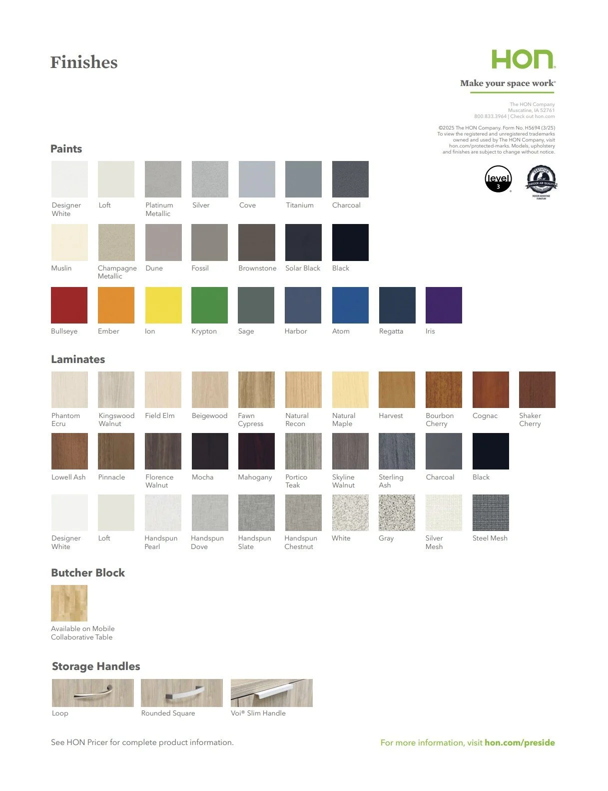 HON Preside Brochure