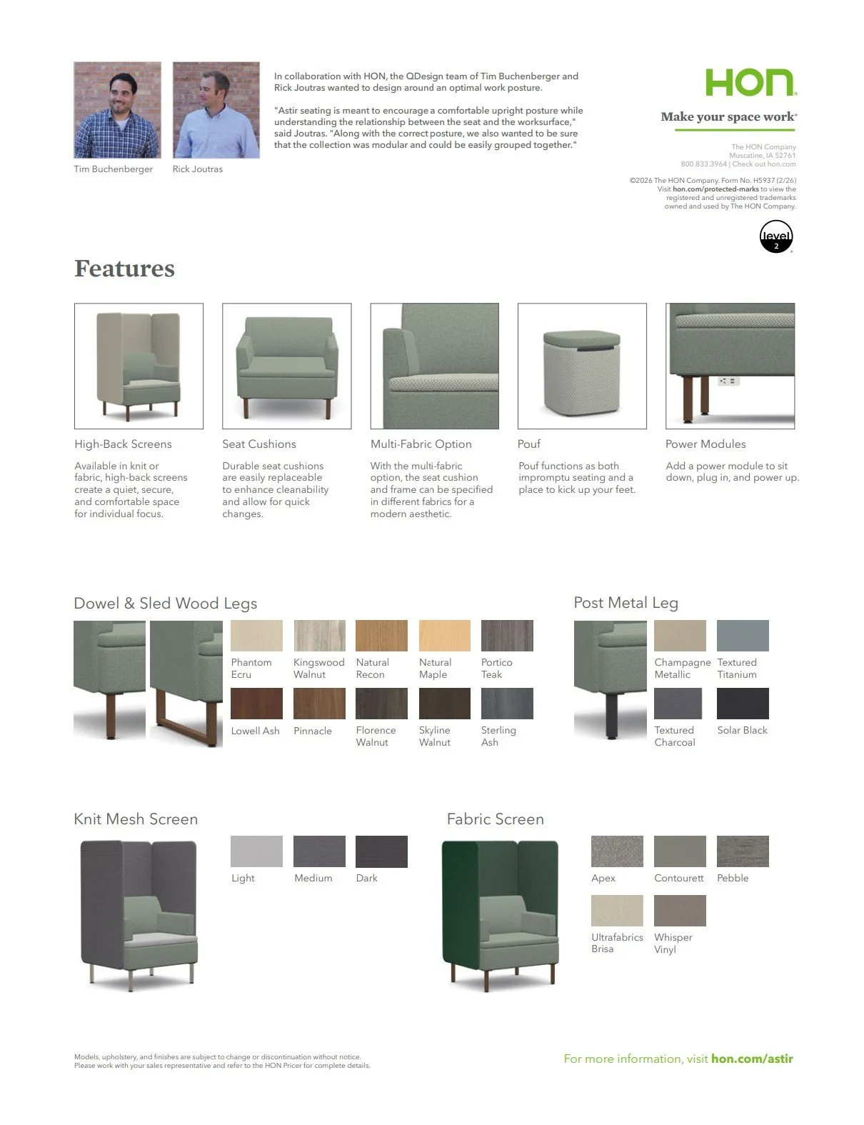 HON Astir Brochure