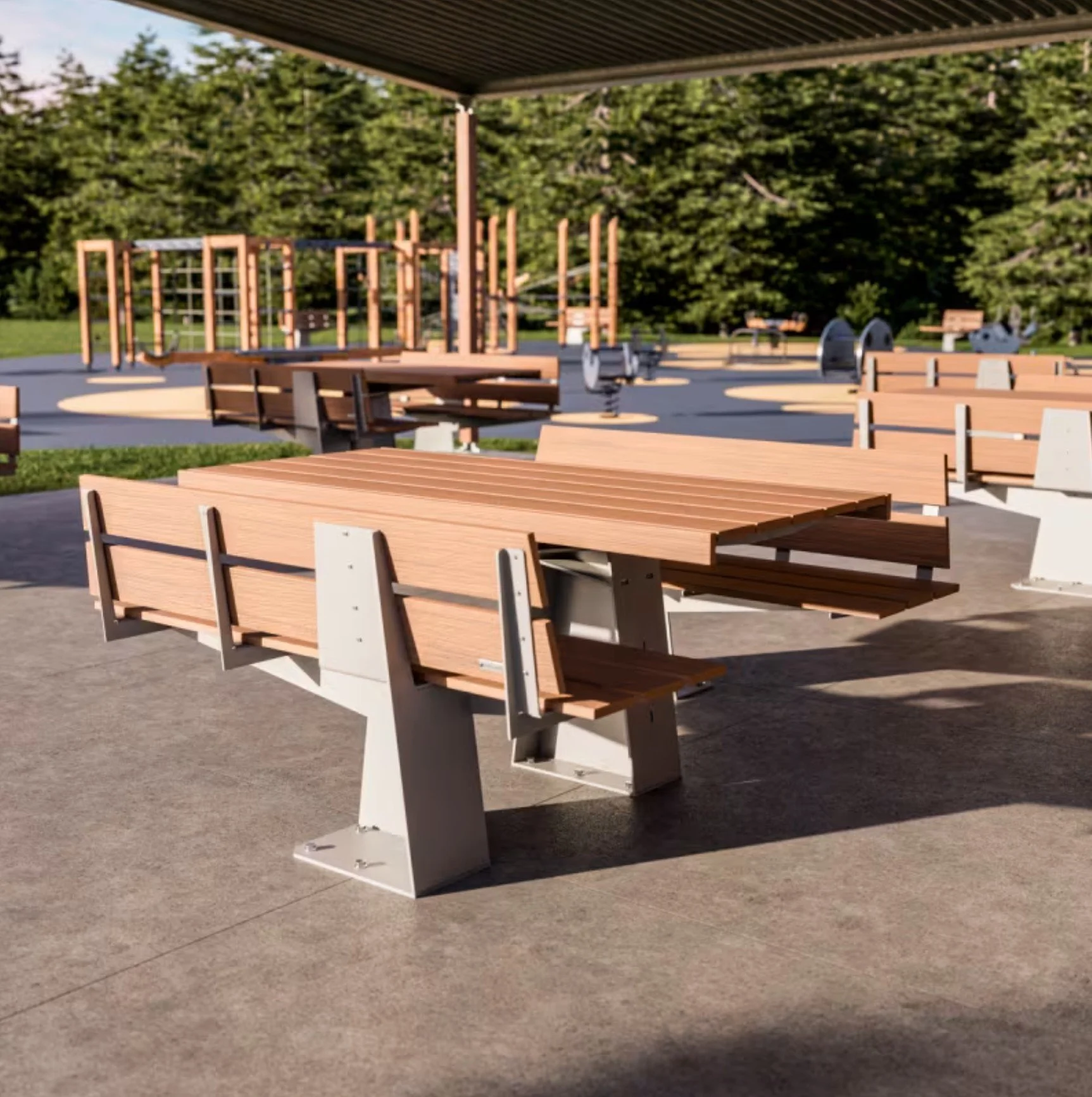 b+g prospect truss table and bench