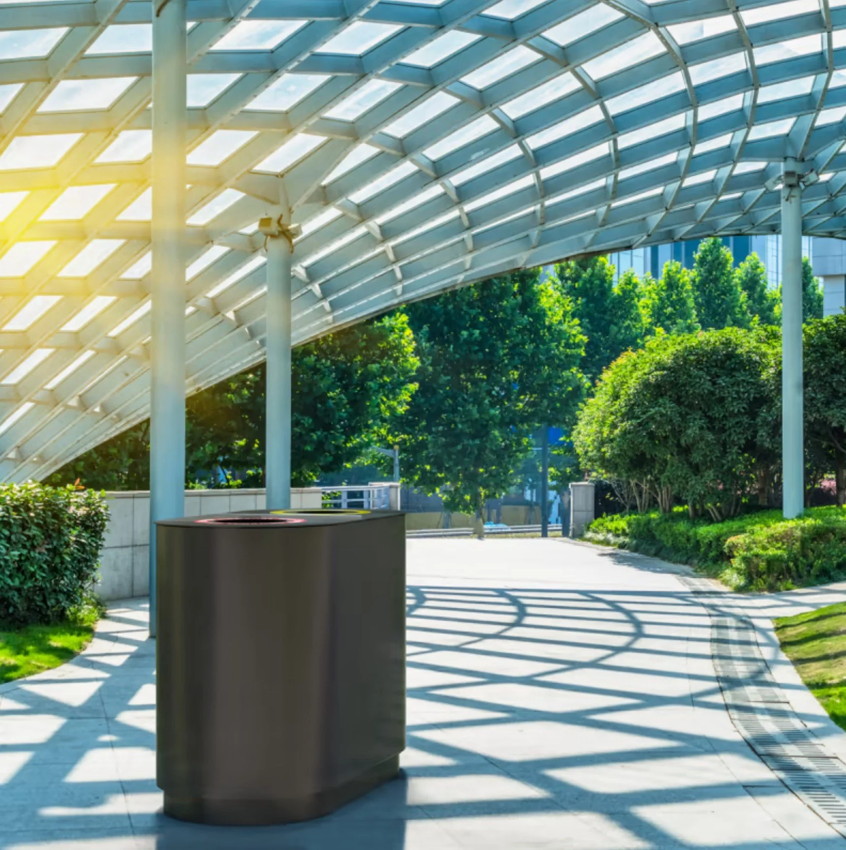 b+g manly double capsule litter bin