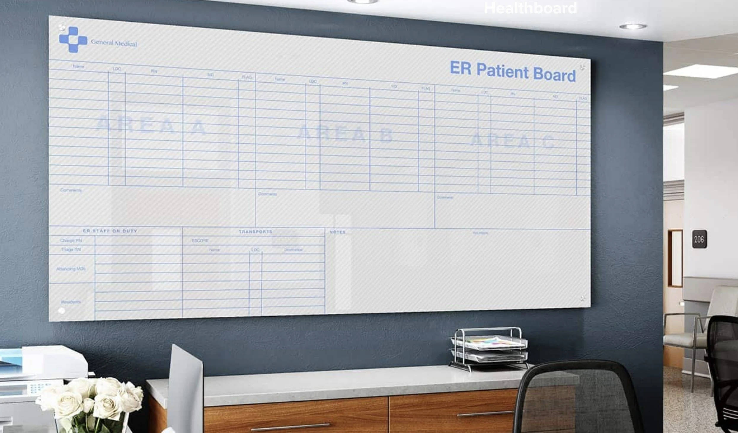 Clarus Healthboard Glassboard