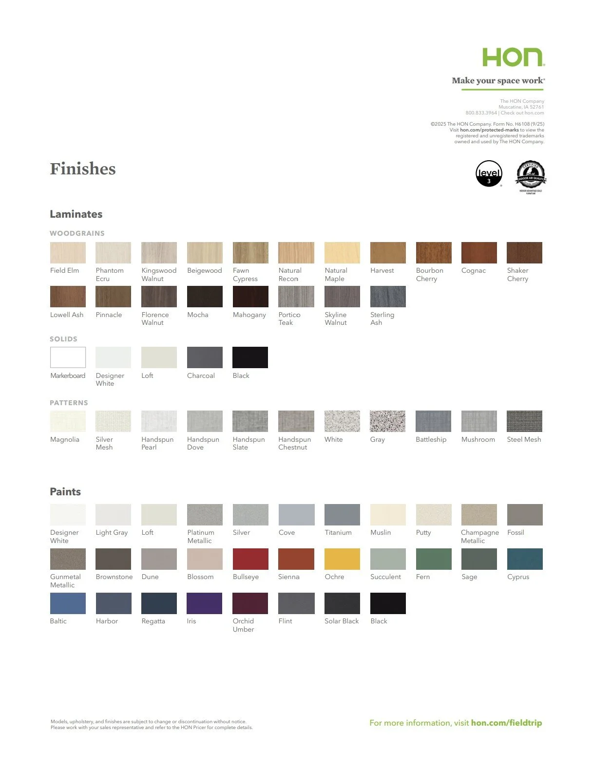 HON Field Trip Brochure