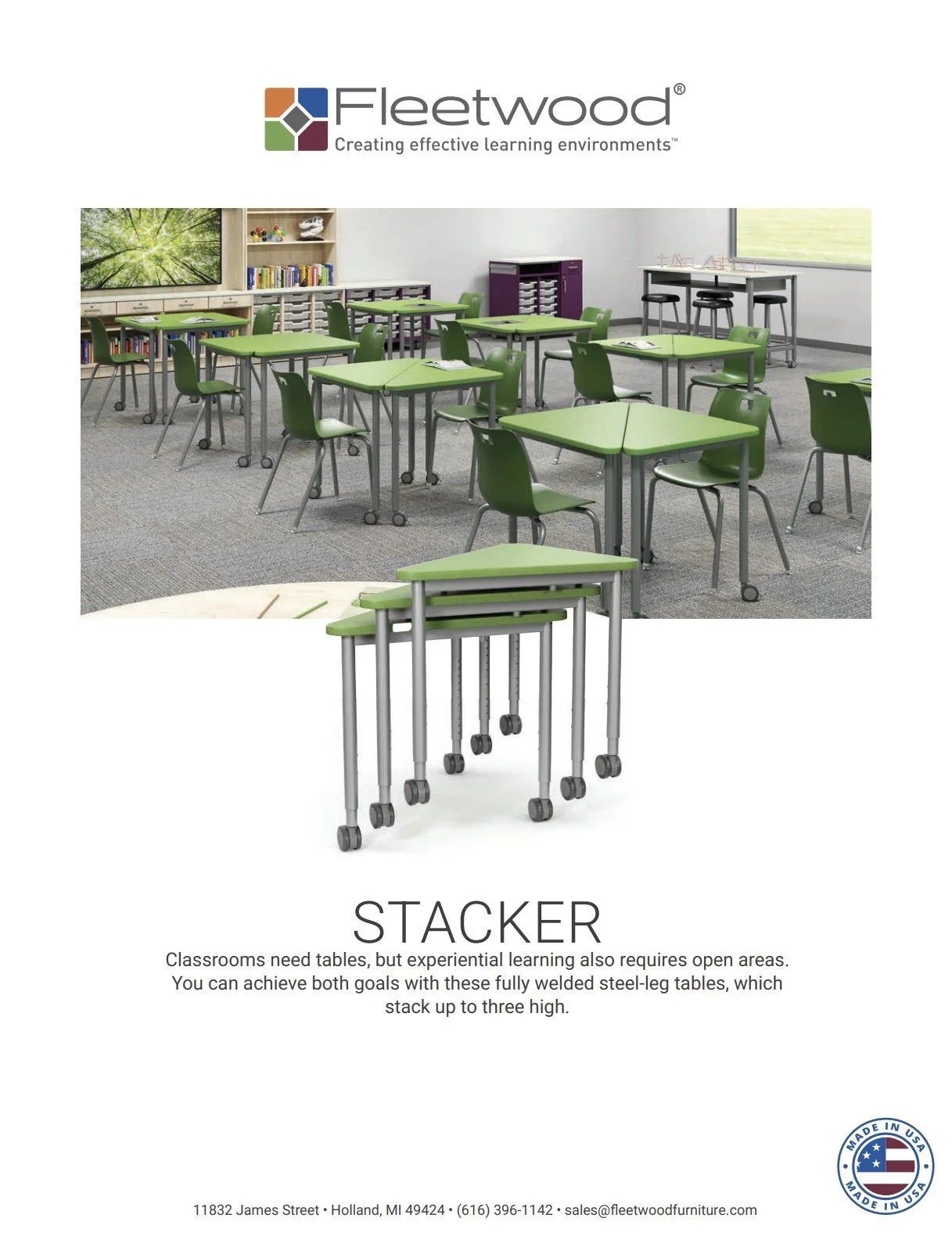 Fleetwood Stacker Student Desk
