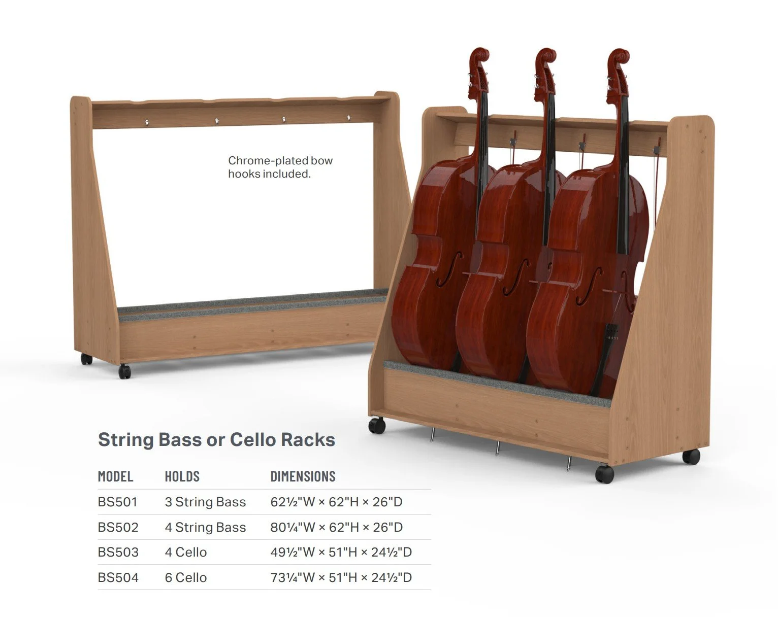 Marco Bandstor Mobile String Bass & Cello Rack