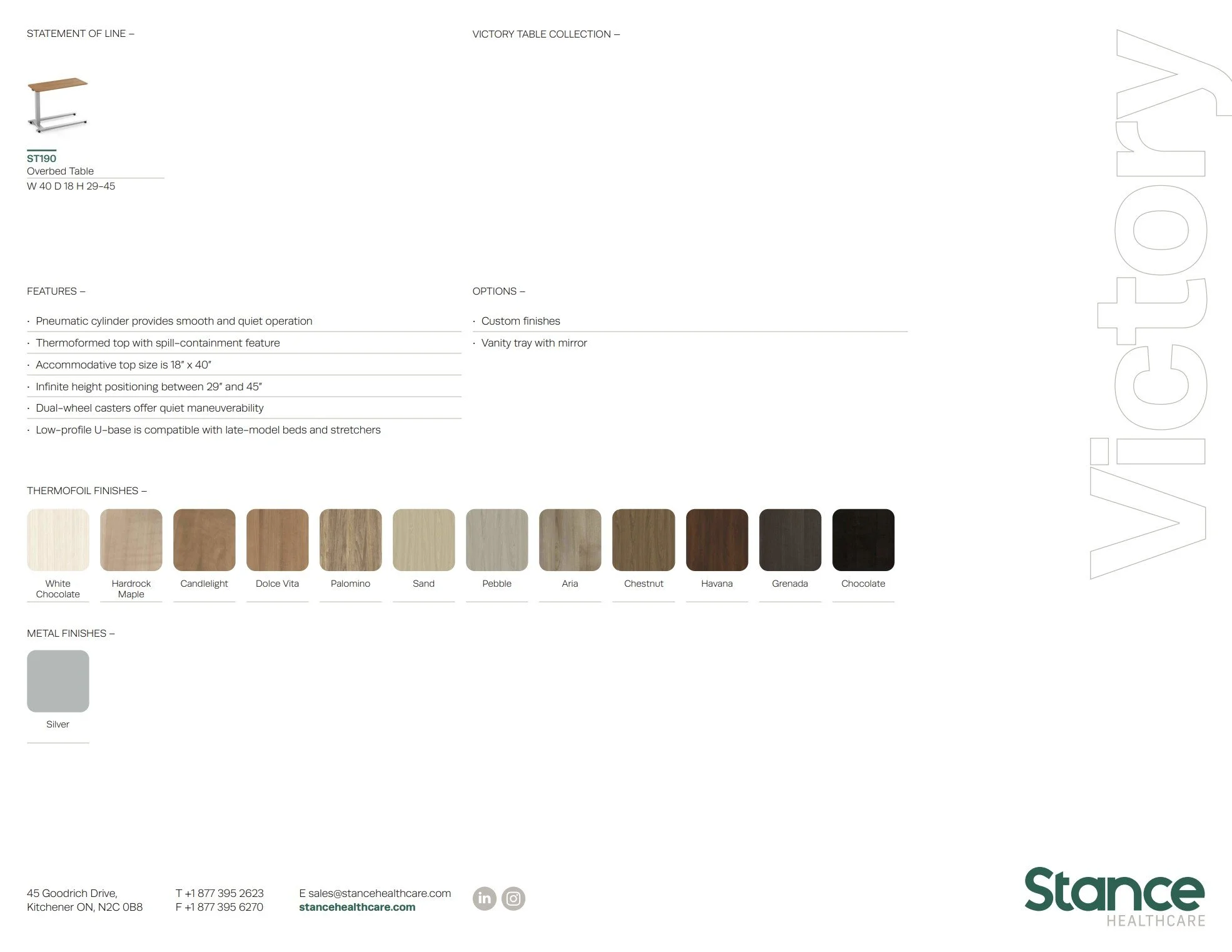 Stance Victory Brochure