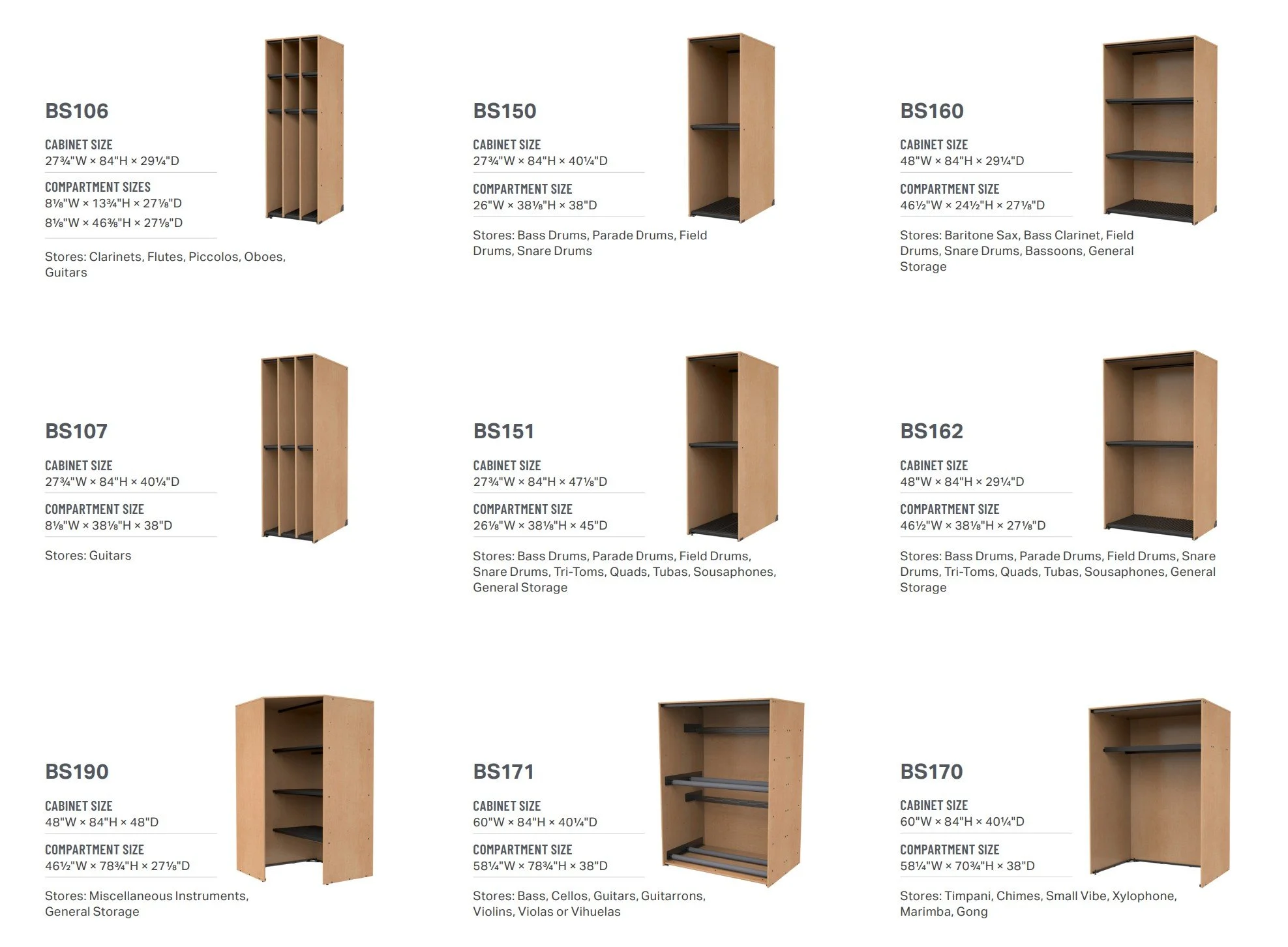 Marco Bandstor Instrument Storage