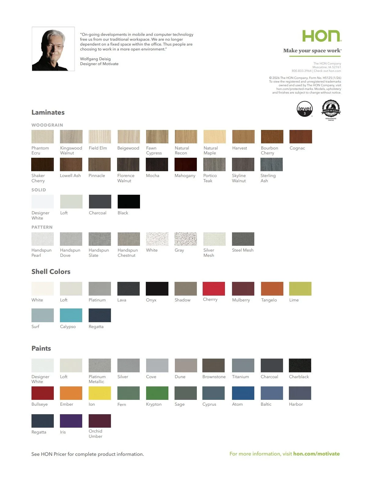 HON Motivate Brochure