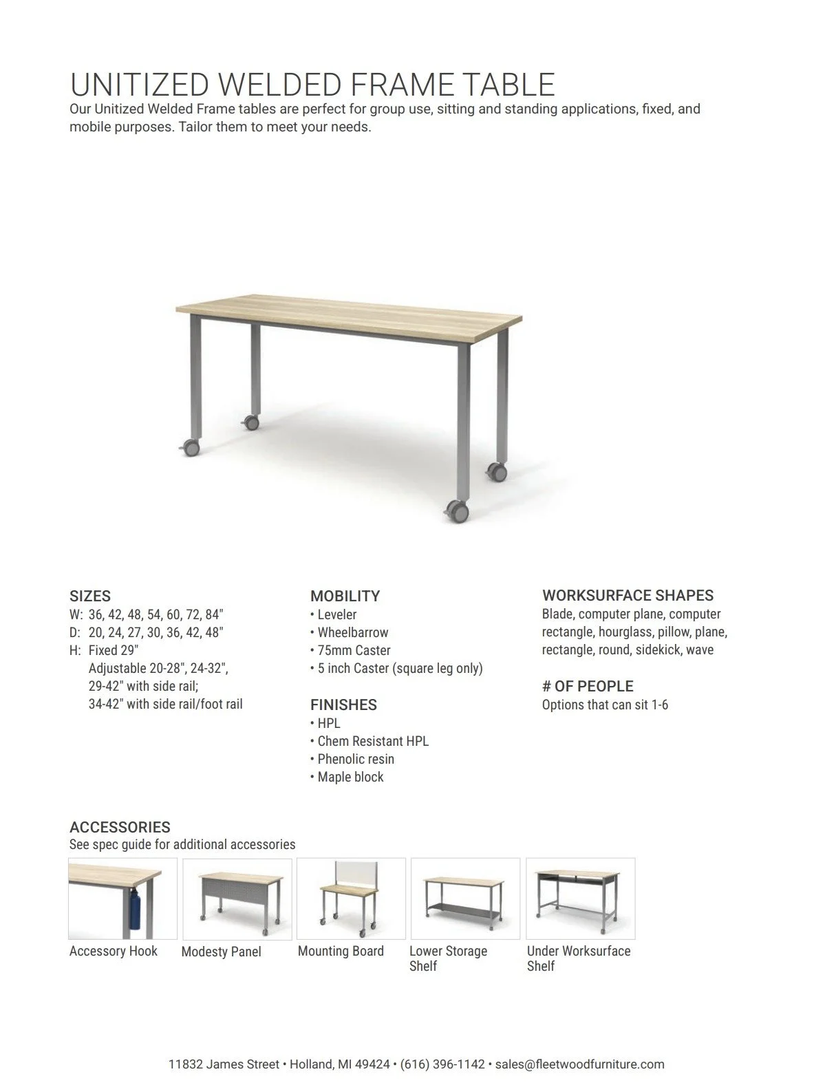 Fleetwood Unitized Welded Frame Brochure