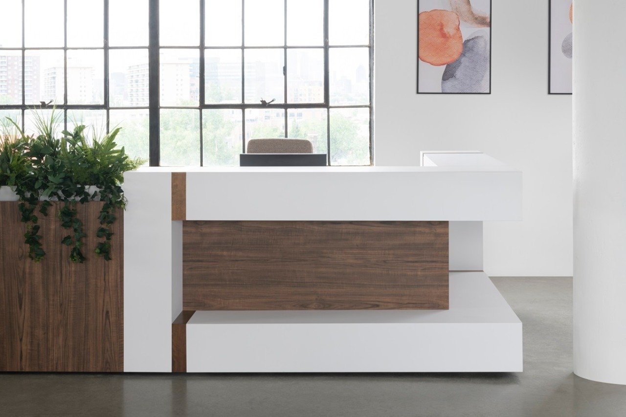 Logiflex Monochrom Reception Desk
