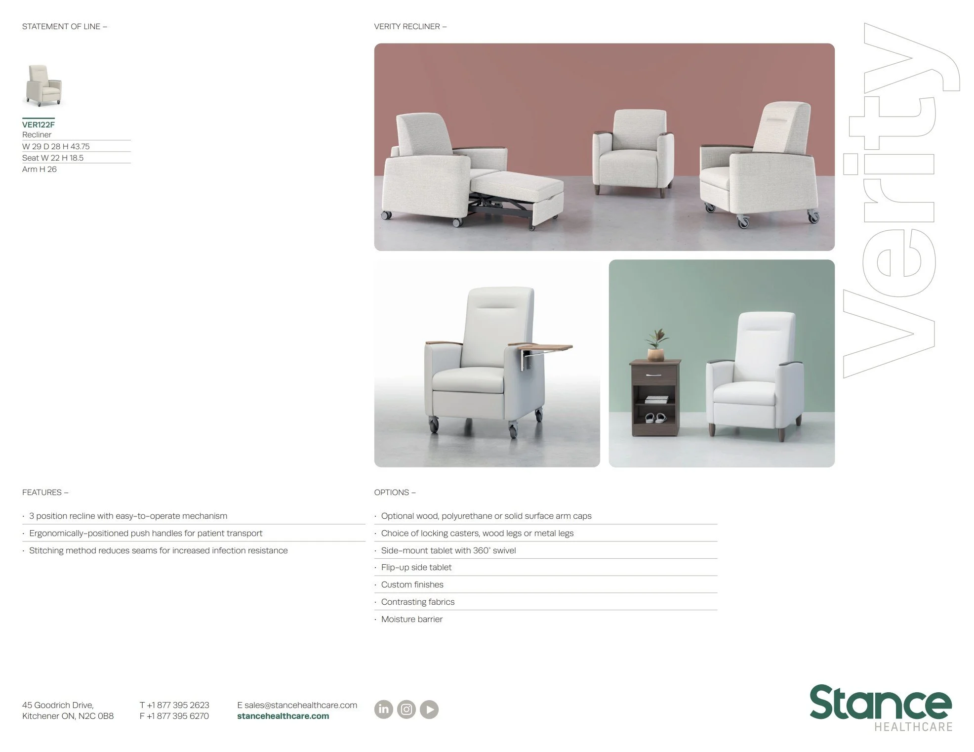 Stance Verity Brochure