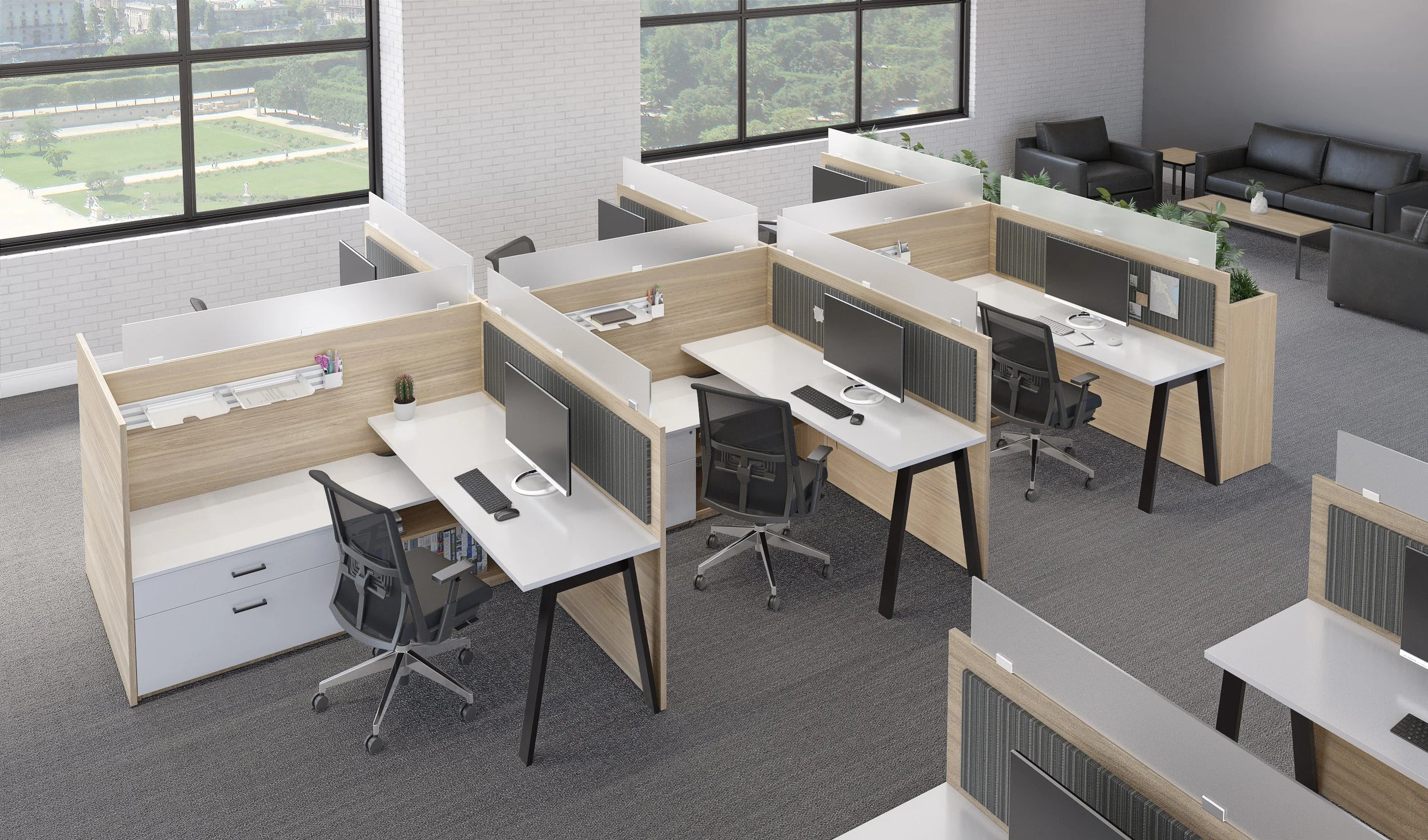 Maverick Desk Adapt Series Workstation