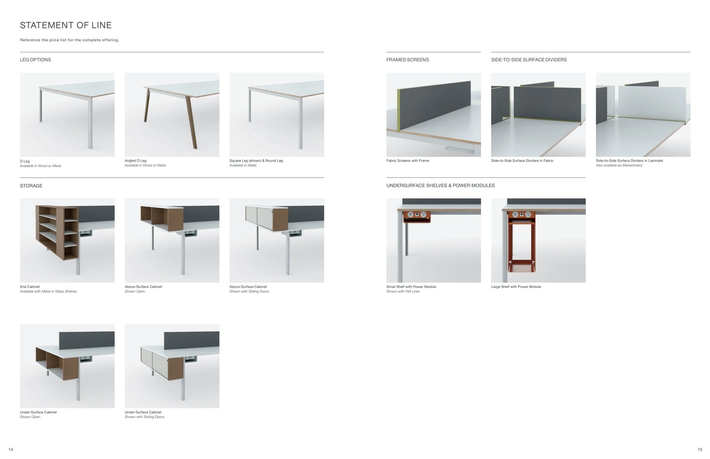 Kimball Kore Collection Brochure Page 14-15