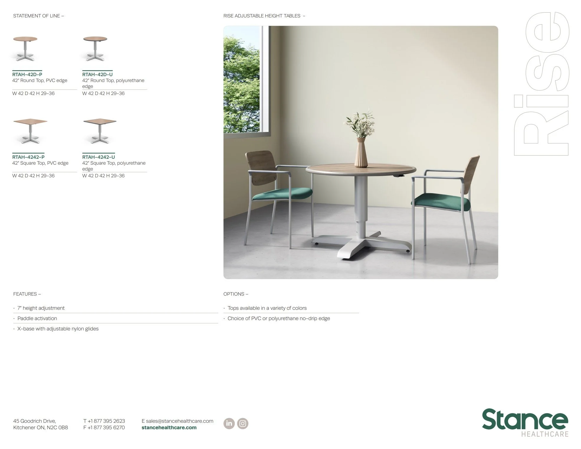 Stance Rise Brochure