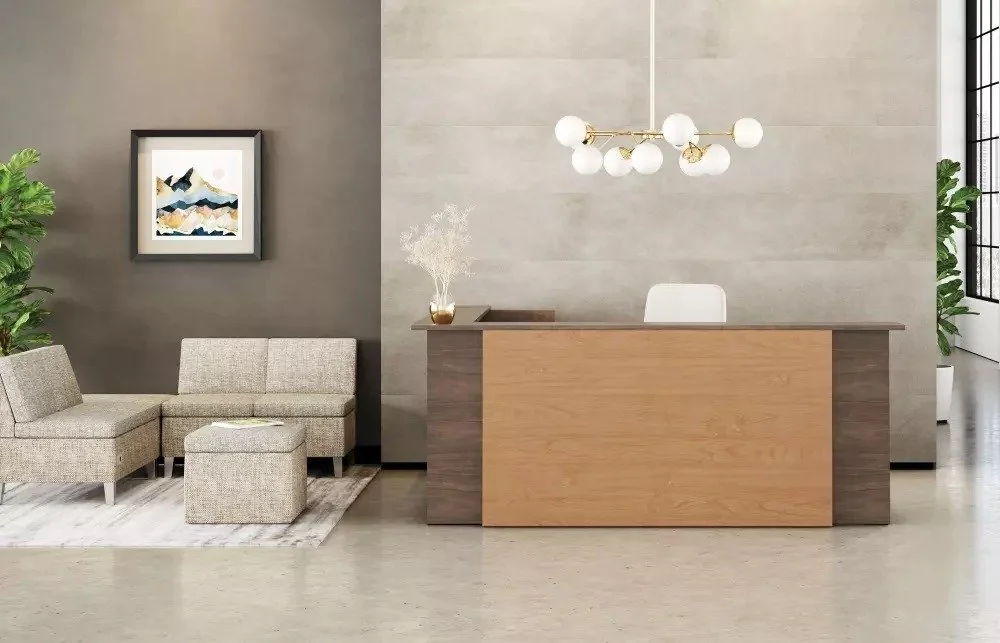 Indiana Canvas Laminate Reception Desk
