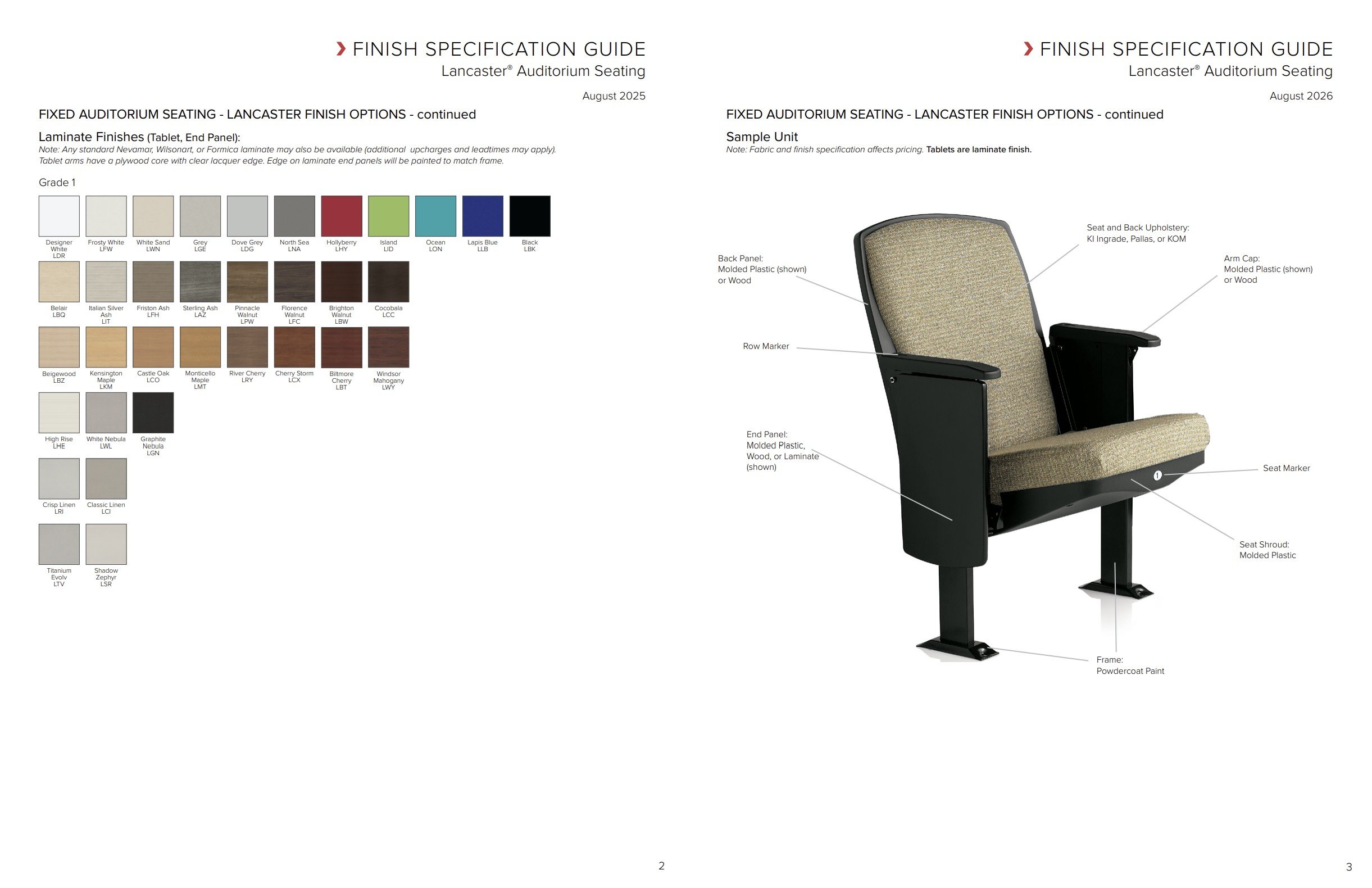 KI Lancaster® Brochure & Specification Guide