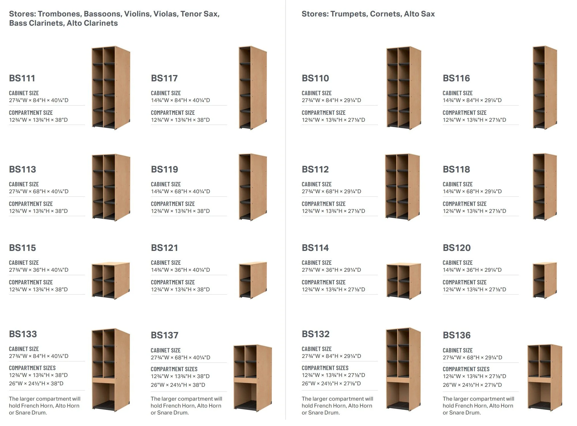 Marco Bandstor Instrument Storage