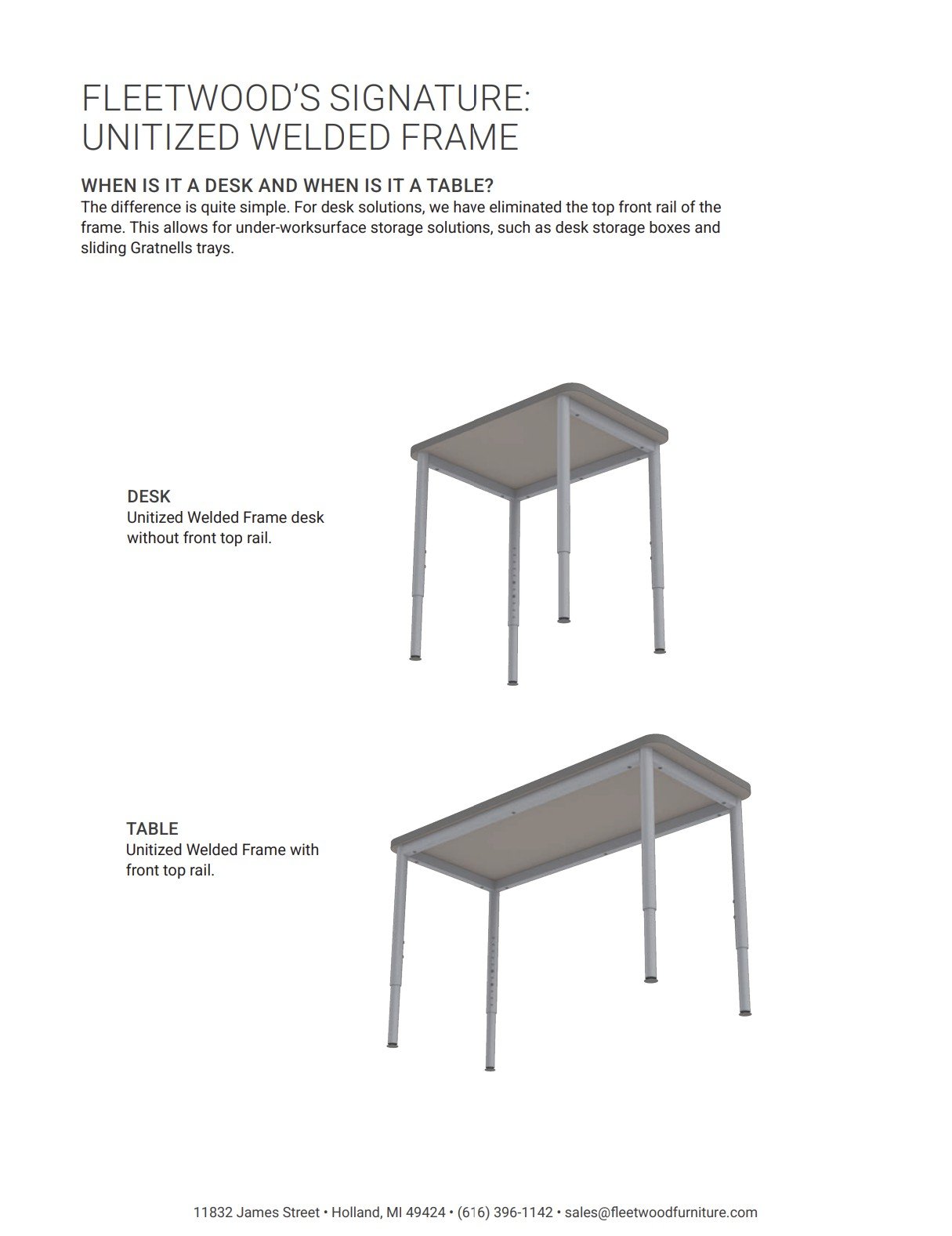 Fleetwood Unitized Welded Frame Brochure