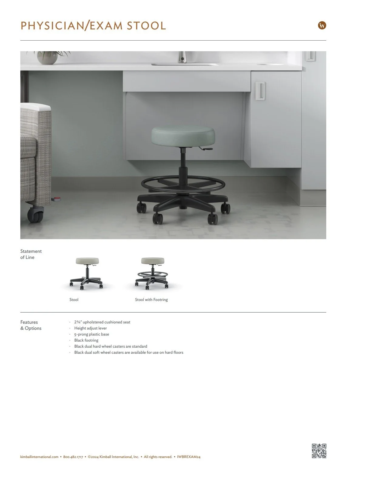 Interwoven Physician/Exam Stool Brochure