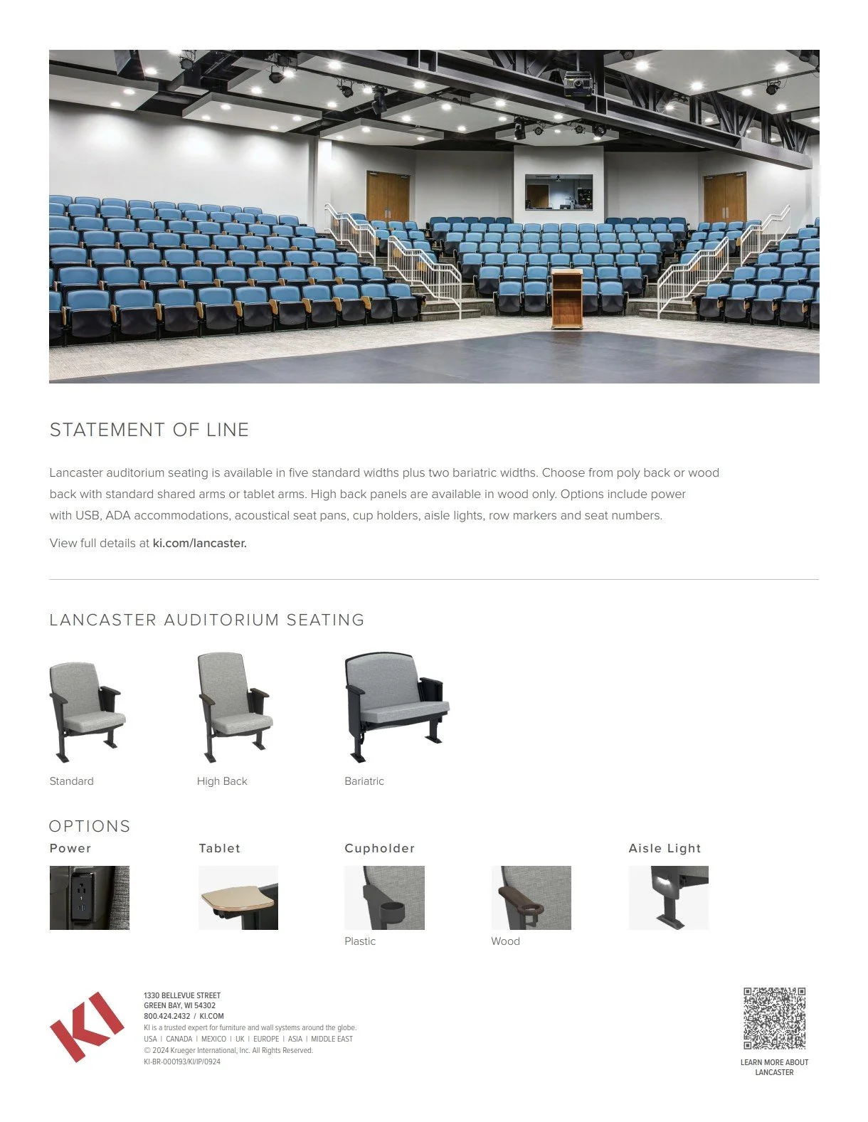 KI Lancaster® Brochure & Specification Guide