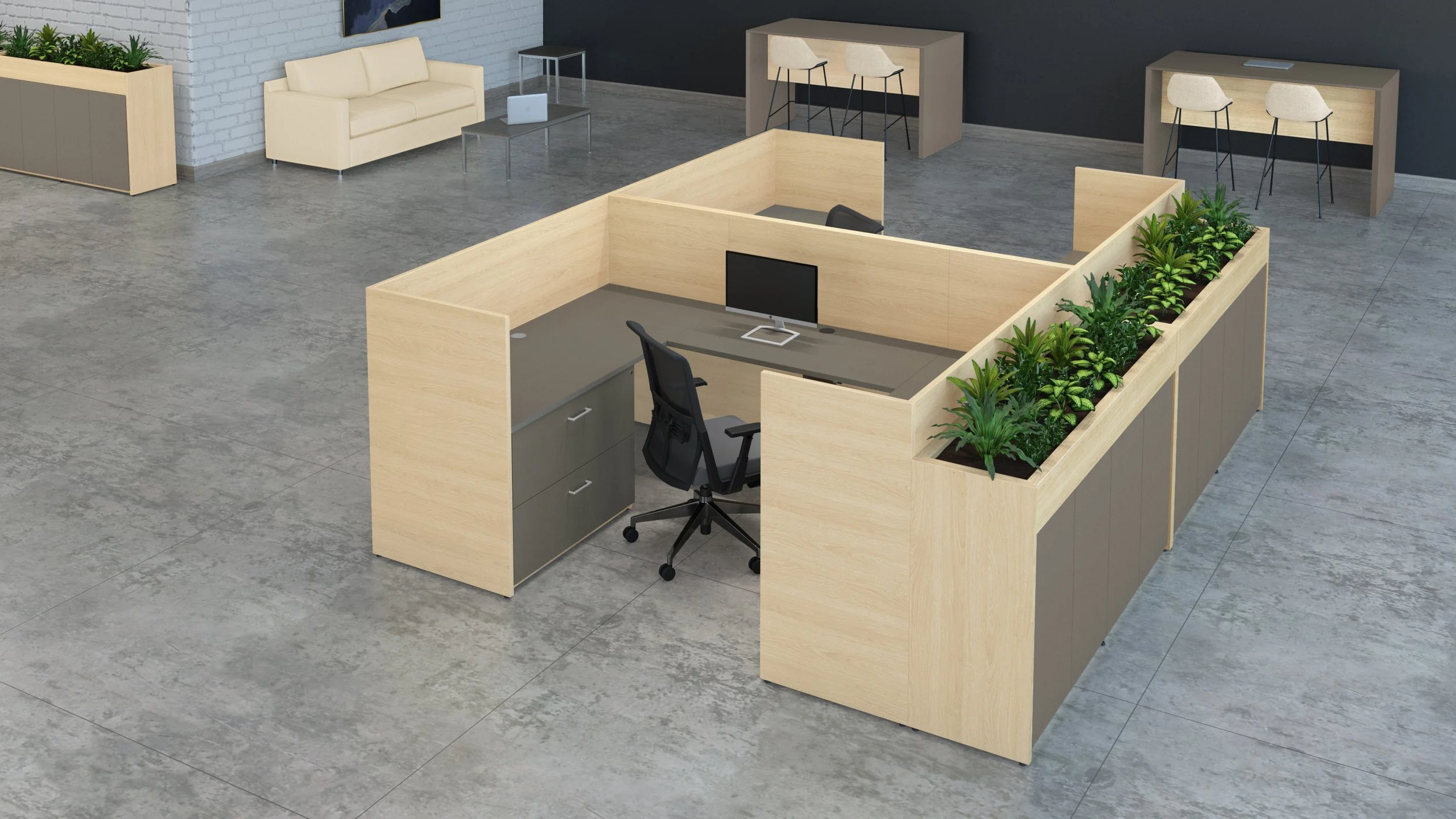 Maverick Desk Adapt Series Workstation