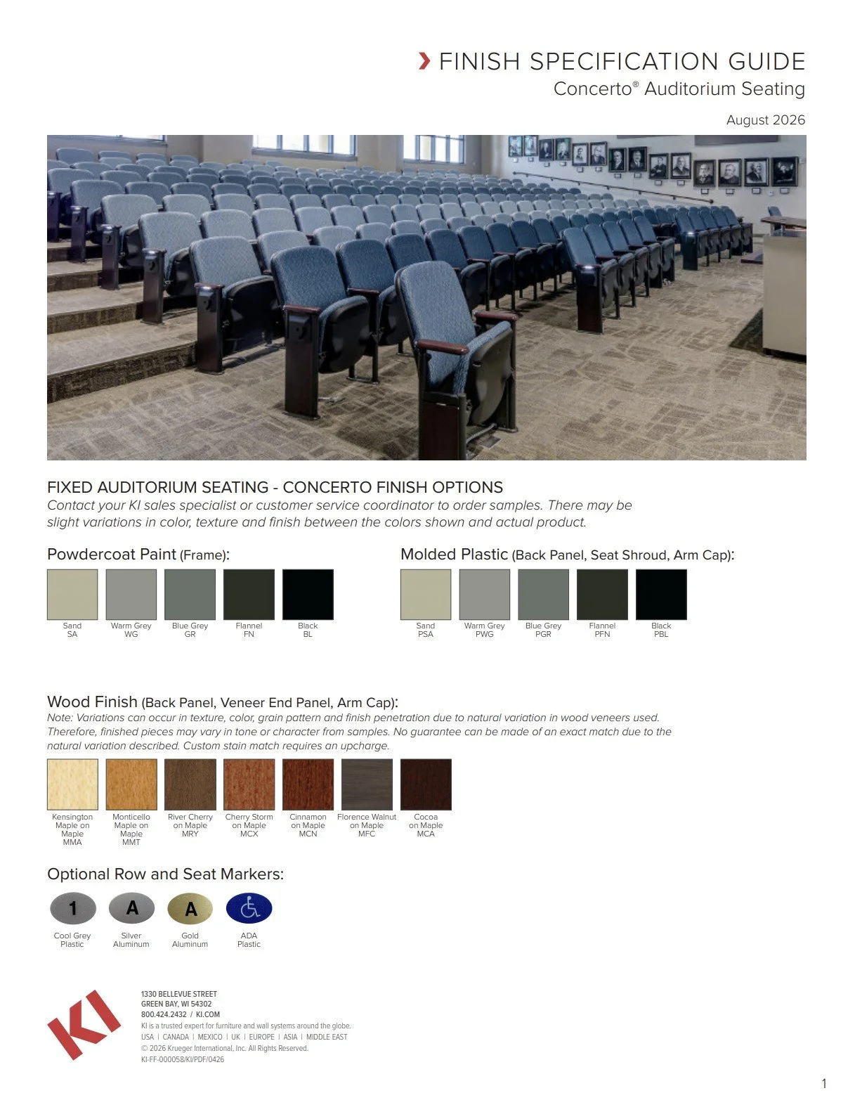 KI Concerto® Brochure & Specification Guide