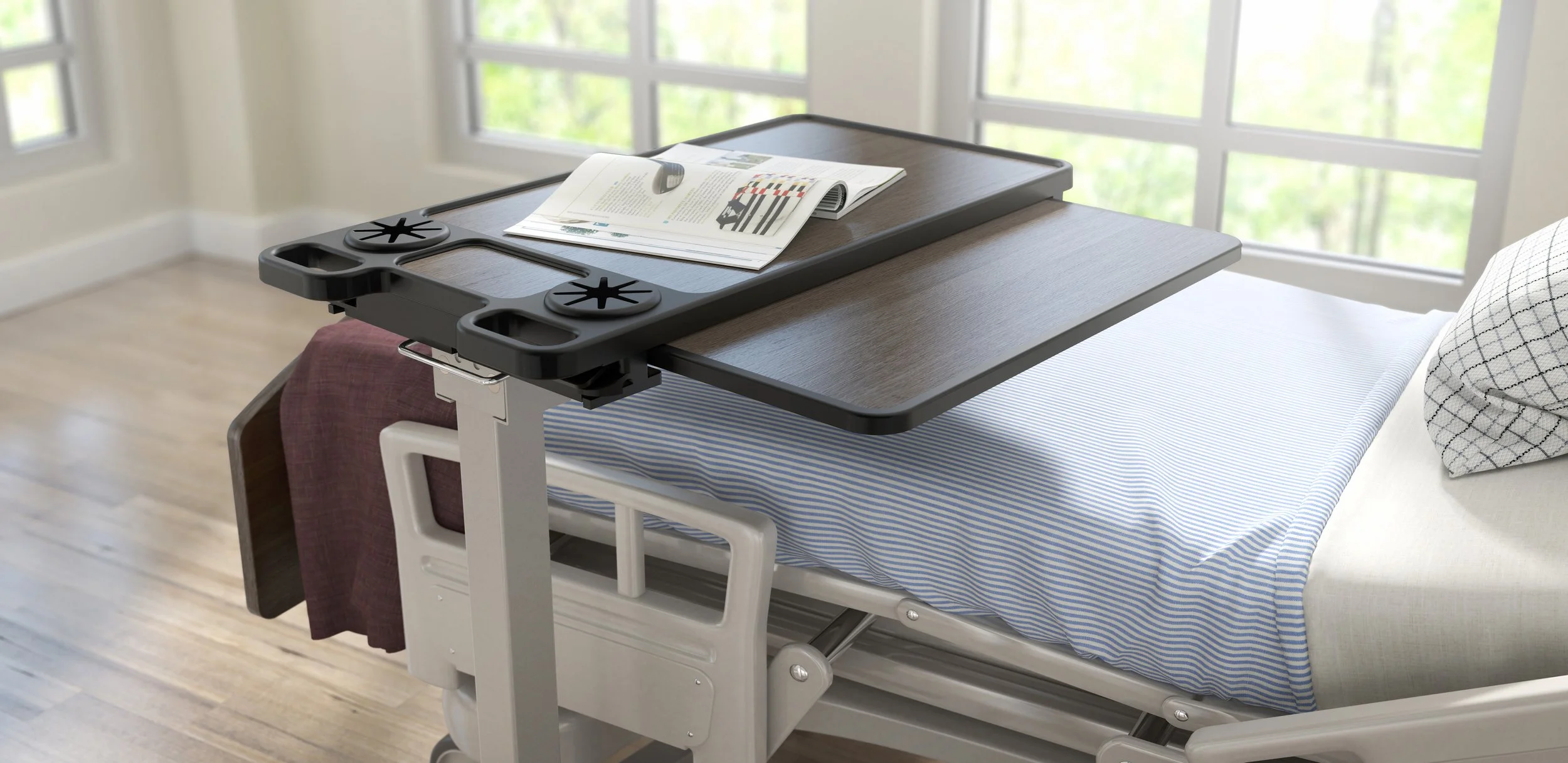 Interwoven Overbed Table