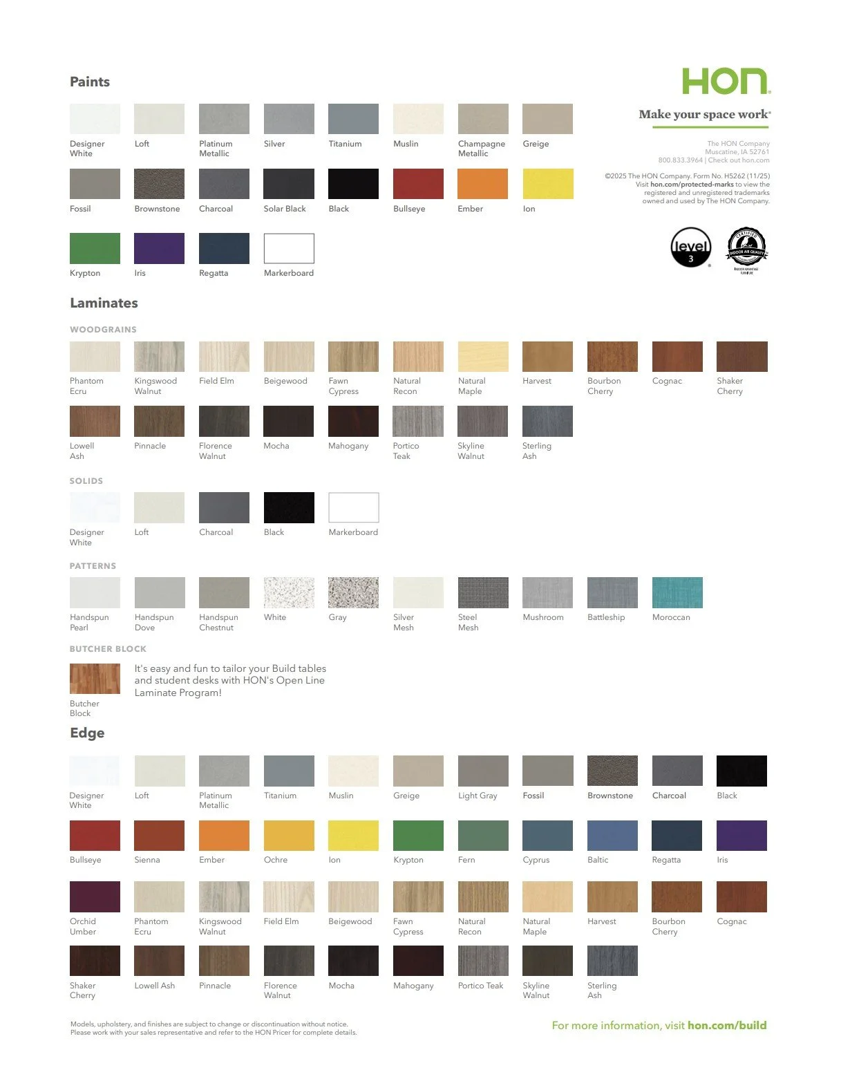 HON Build Brochure