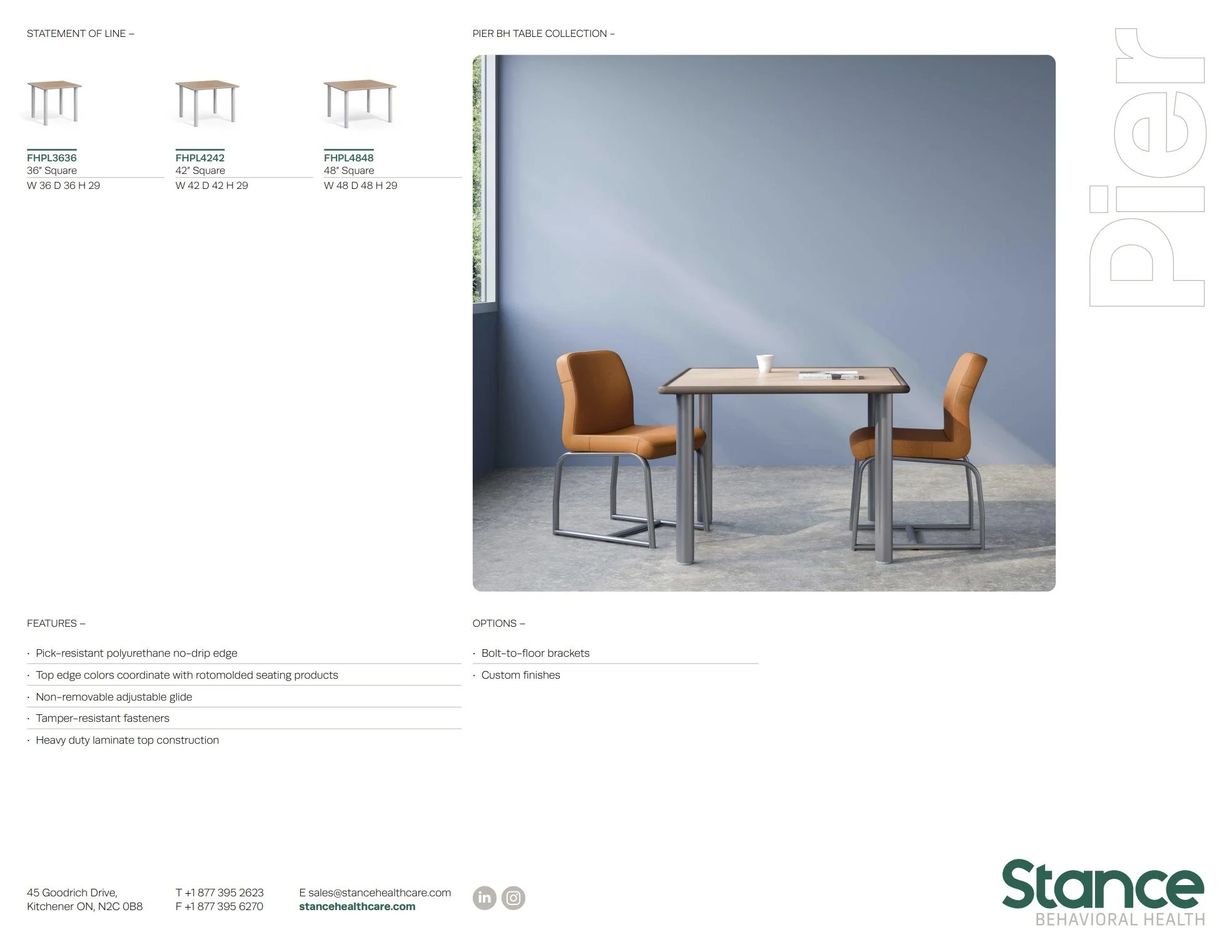 Stance Pier Brochure