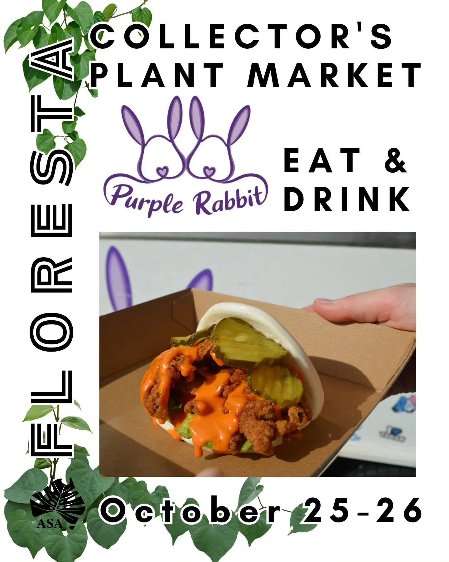 FLORESTA STALLHOLDER SPOTLIGHT:
@purplerabbit_vegan
Vegan food that will convert even the strictest carnivore; we recommend the prawn bao!
More details at www.aroids.net/florestamelbourne-2025
Tickets on sale now.
@aroidsocietyau #purplerabbitvega