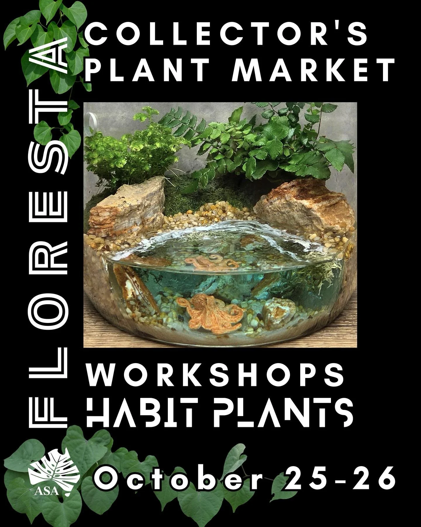 FLORESTA WORKSHOP SERIES:
Make Your Own Hydroculture Terrarium!!!
Make Your Own Hydroculture Terrarium with Kate from @habit_plants. Take your pick from a forest or koi pond terrarium and take home your own Zen masterpiece. Chose from two differen
