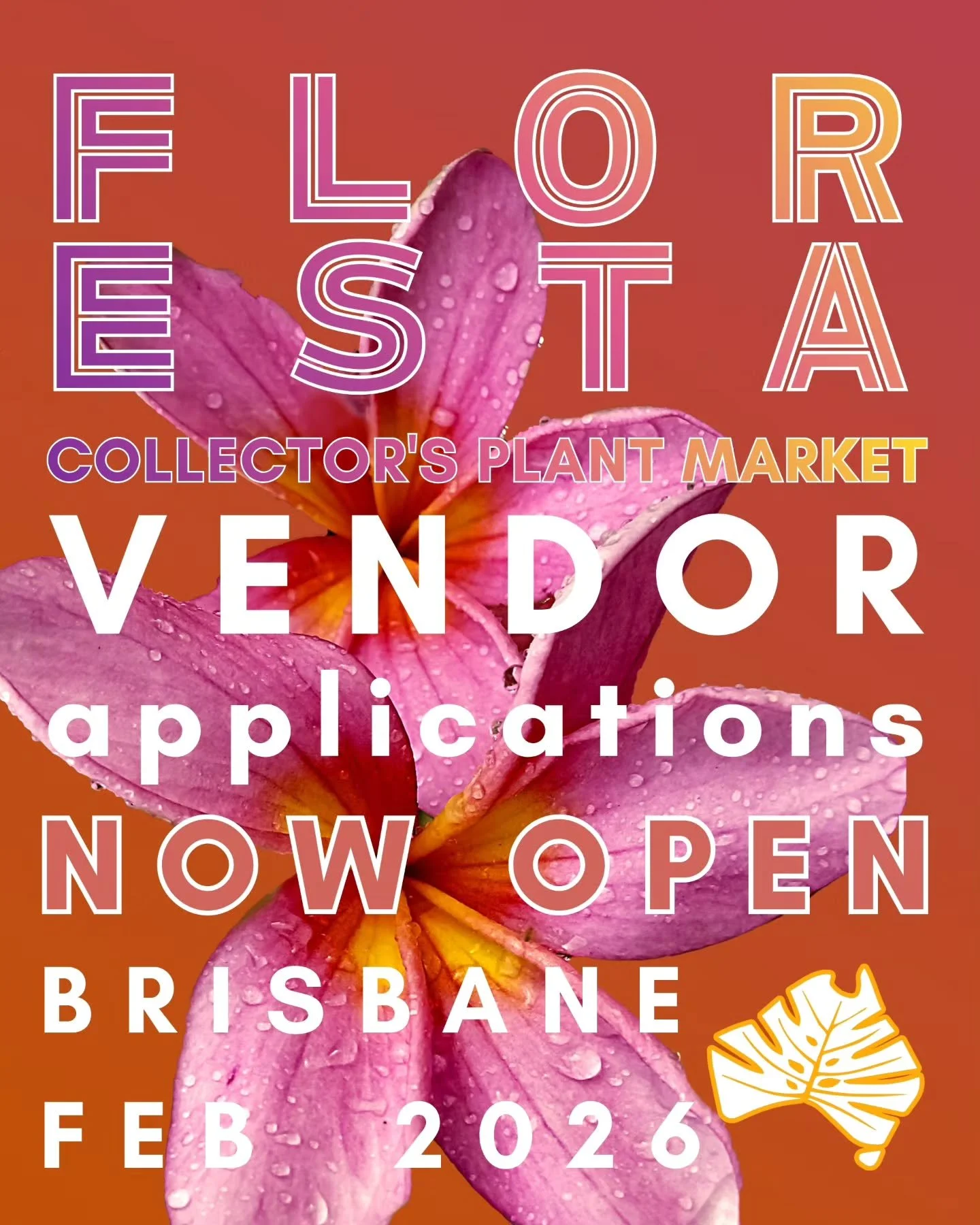 Ready to join us at Floresta in Brisbane as a stallholder? Vendor applications are now open online for small businesses looking to connect with plant people, with applications closing November 21. So be quick!
All genus of plants and botanical wares 