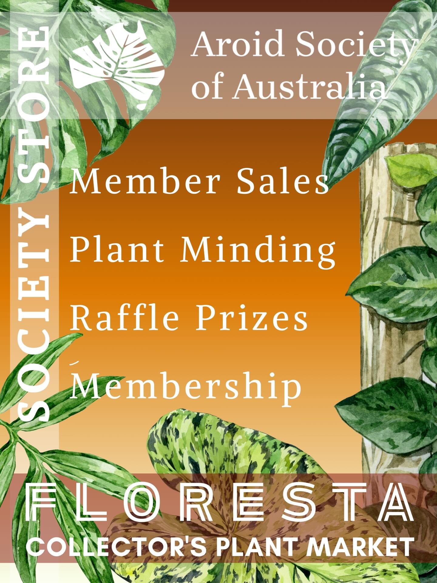 FLORESTA VENDOR SPOTLIGHT 

@aroidsocietyau members! 

This is where you&rsquo;ll find:
🌱 one-off plants from our members&rsquo; private collections, which you can make your own
🌱 plant care accessories at great prices
🌱 information on joining the
