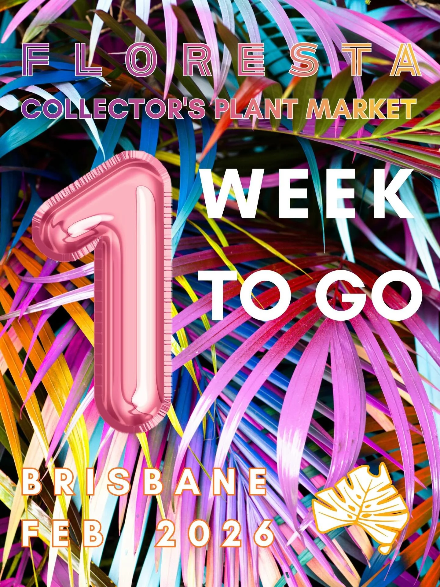 FLORESTA 

Only 1 Weeks to Go! 

For more info or to purchase tickets please head to Tickets &amp; Info Here

We&rsquo;ll see you at Floresta!

#floresta #florestabrisbane #florestaplantmarket @aroidsocietyau