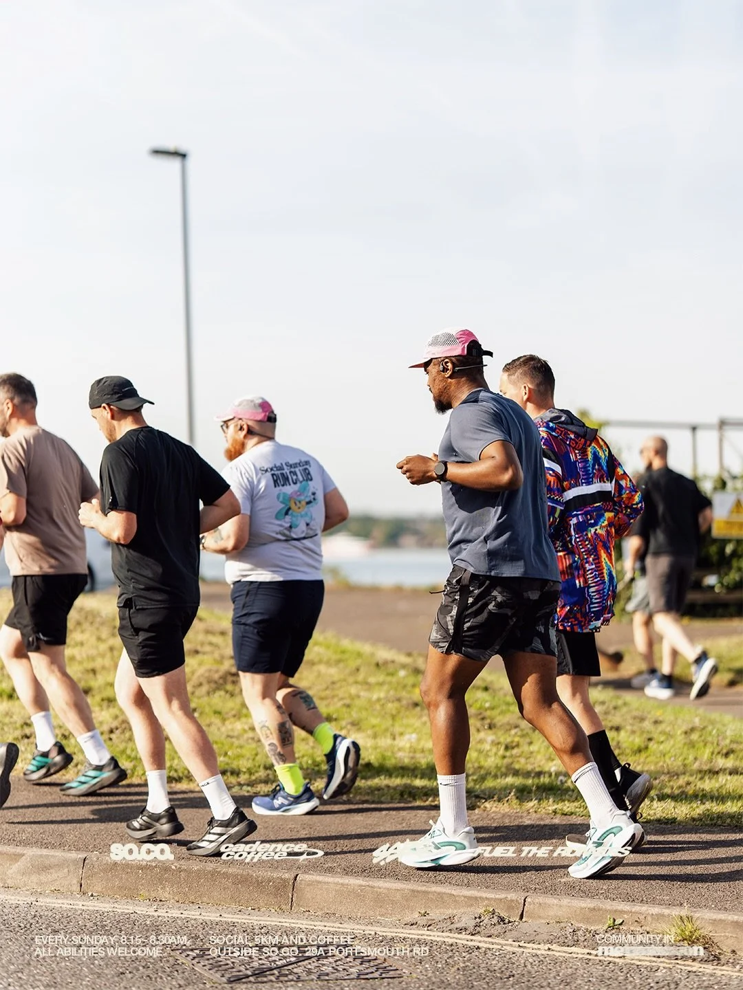 Ready for a Sunday Social in the sunshine. 8:30AM every Sunday we run a 5KM together. Music, vibes and conversation, all followed by coffee at our community coffee bar. A space created because of this community, for this community. 

If you have any 