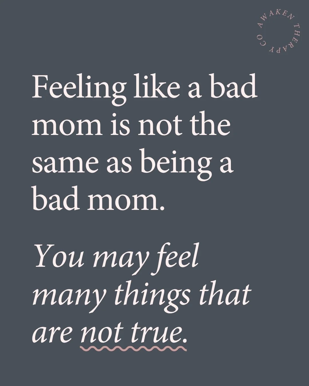 One thing I know about moms is that we're gonna put pressure on ourselves to do this job perfectly.

It's easy to feel like we're not good at this. Shouldn't I feel happier? Shouldn't it be easier? Shouldn't I want to spend more time with my children