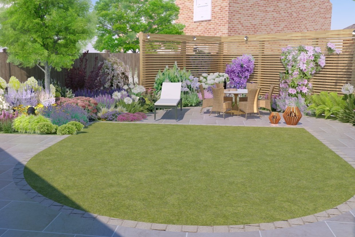 3D Garden Design Visual - Ibstock