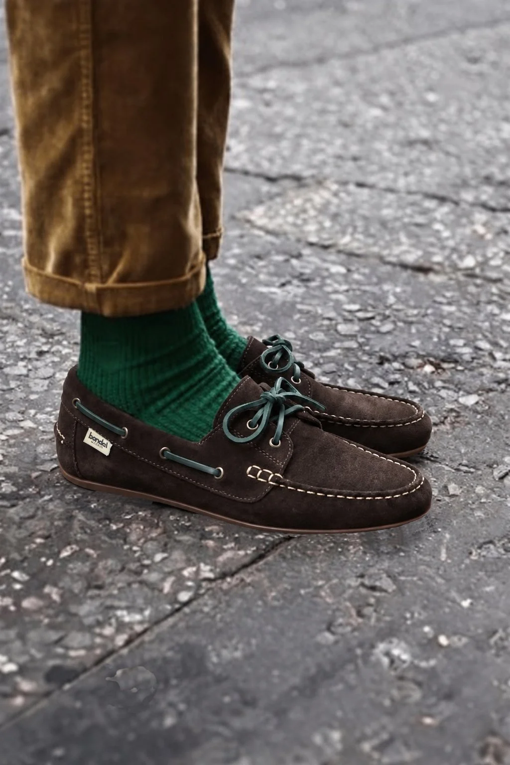 Boat Shoe Barquillo Suede Soft Chocolate Brown