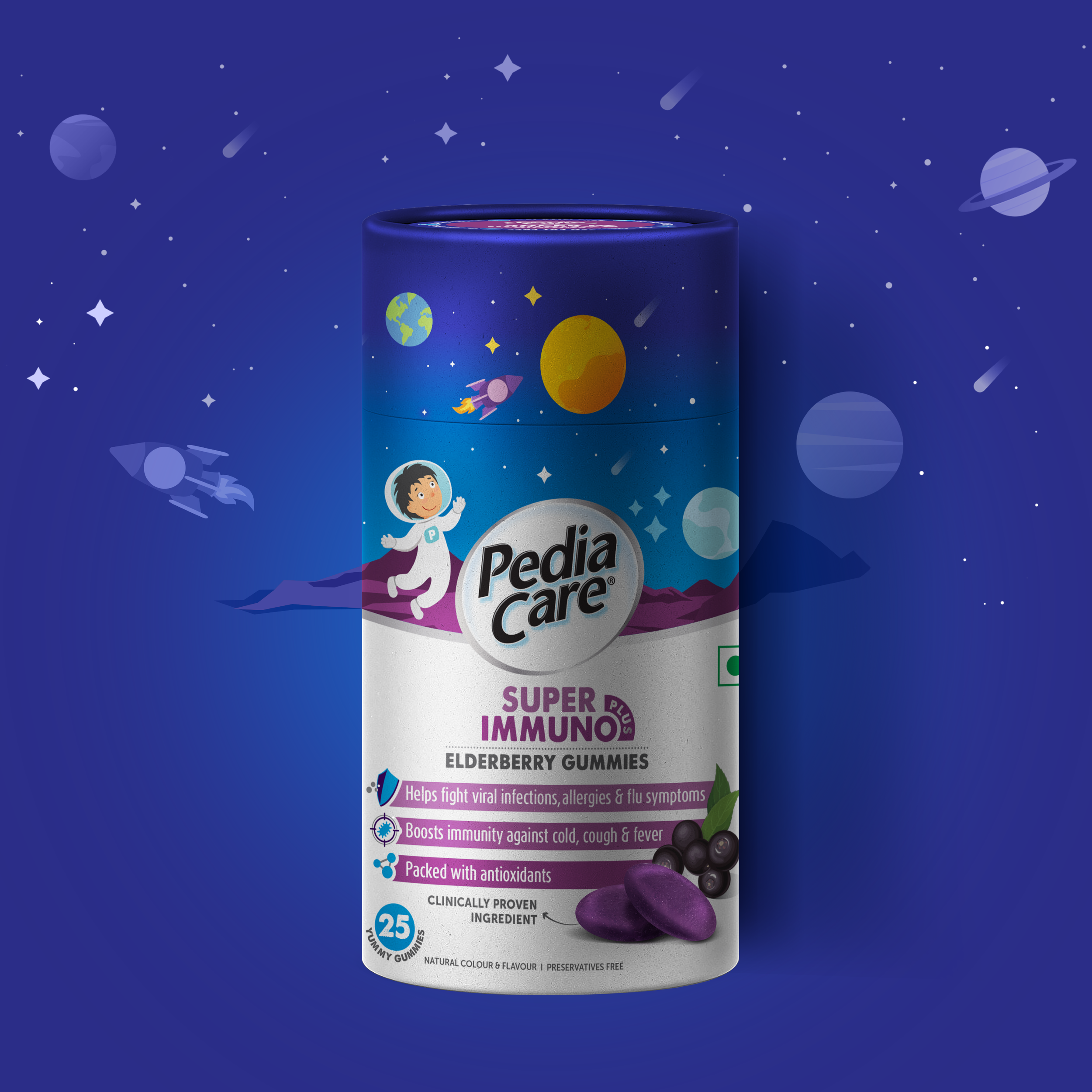 Elephant Design_Strides Pharma Science Ltd_Strides Pedia Care Gummies_Packaging Design_Pharma & HealthCare