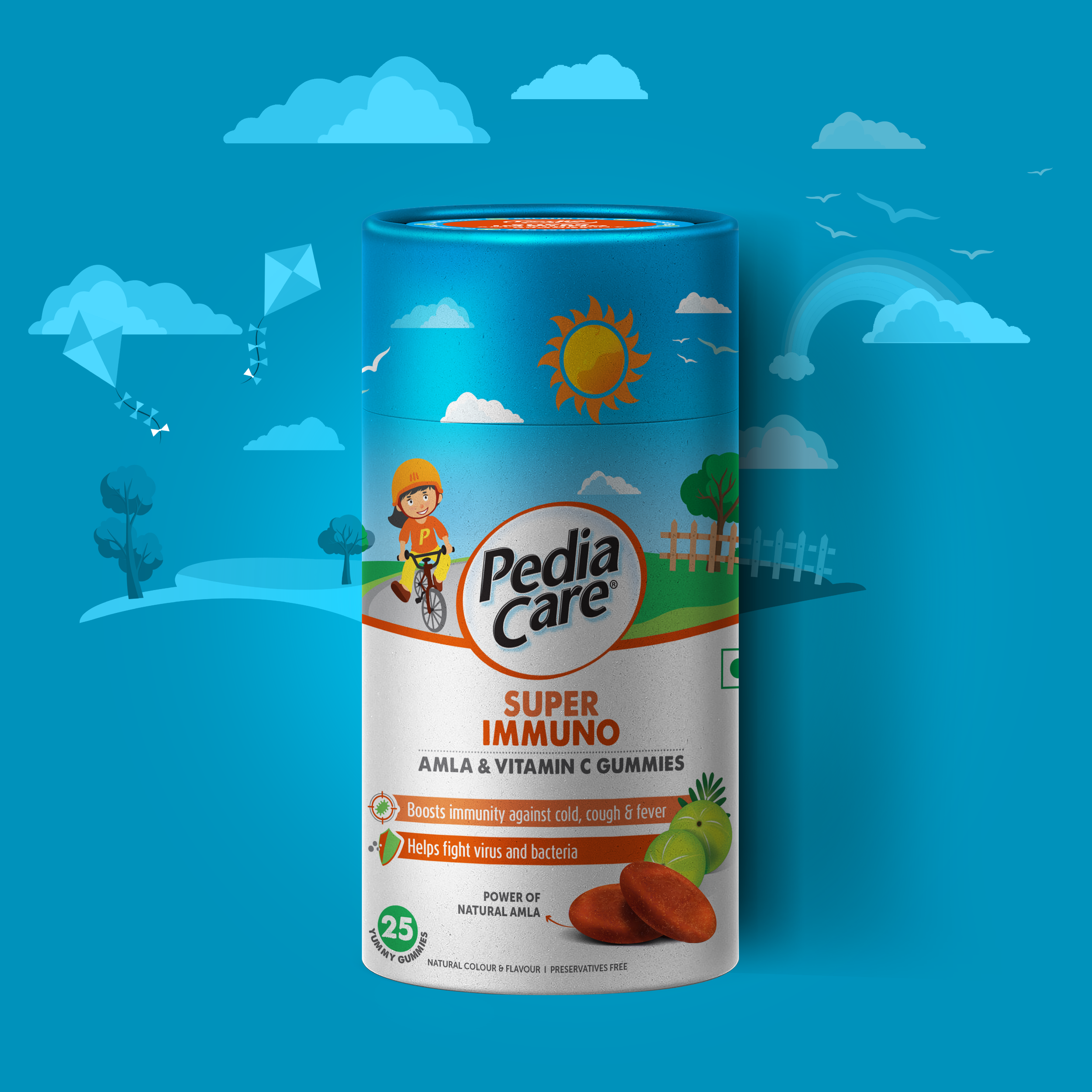 Elephant Design_Strides Pharma Science Ltd_Strides Pedia Care Gummies_Packaging Design_Pharma & HealthCare