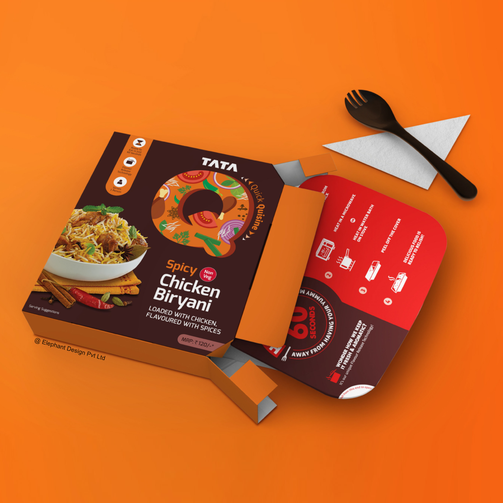 Elephant Design_TATA Consumer Products_Food and Beverage_Masala packaging structure_TATA Q_RTE Ready to eat