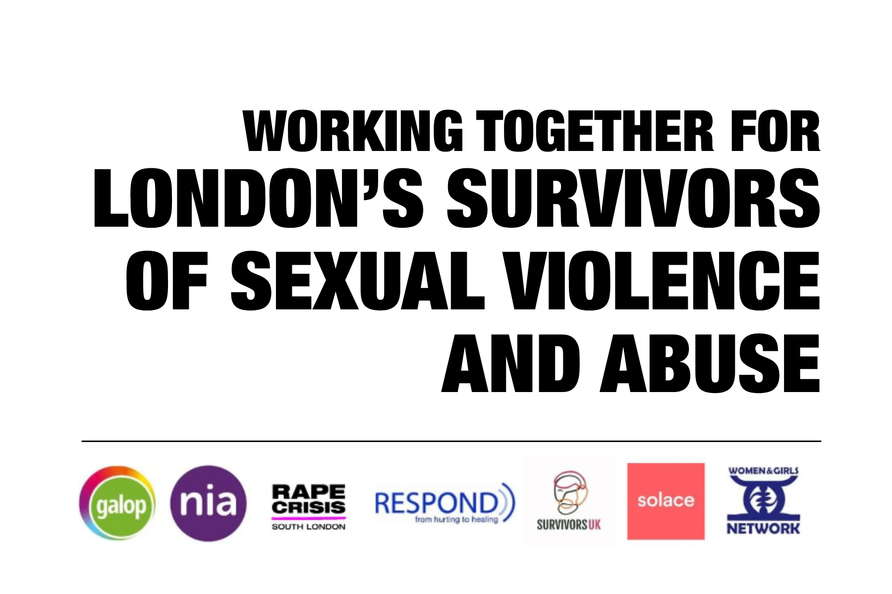 working together for survivors of sexual violence
