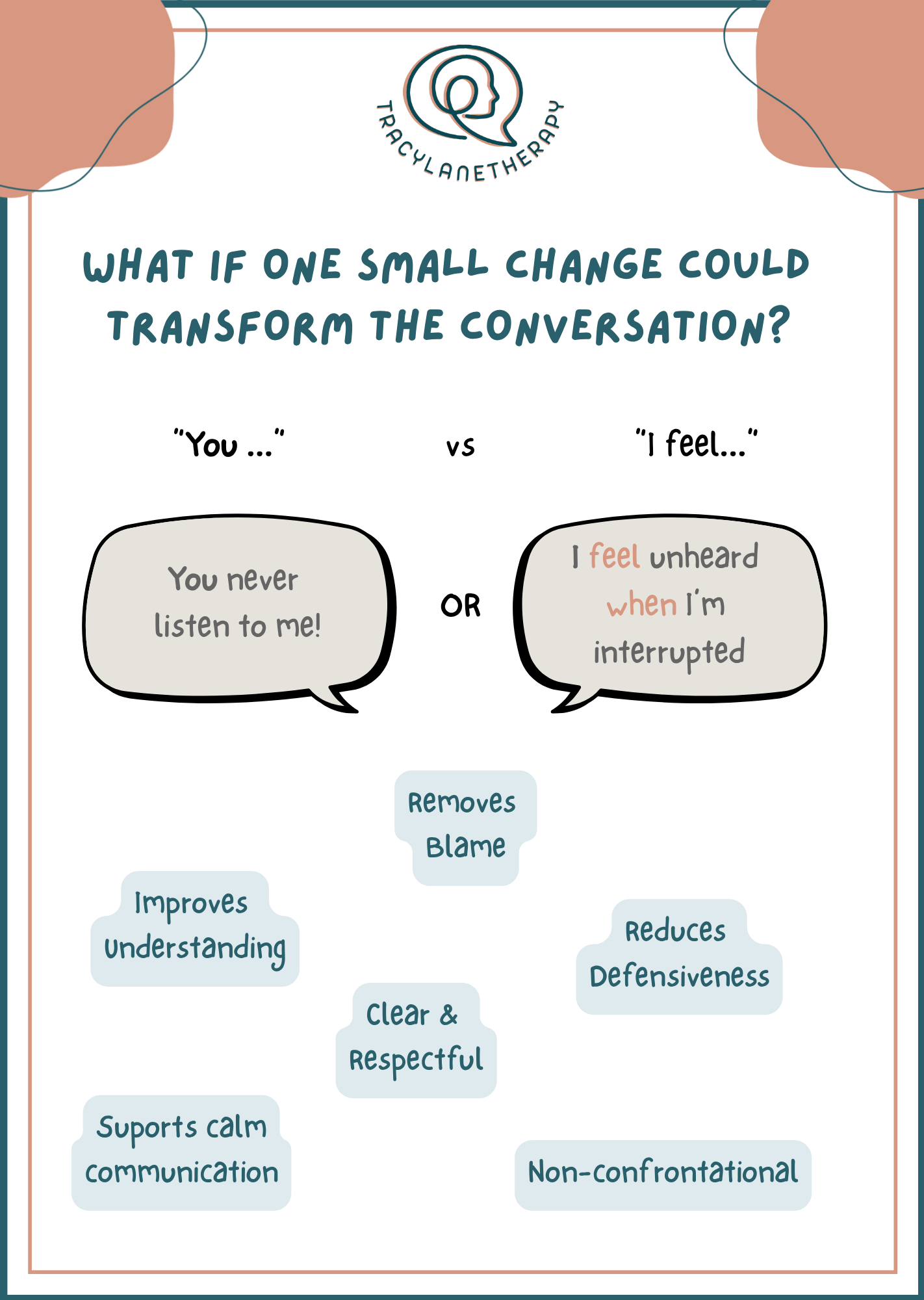 I statements Example and Benefits - Tracy Lane Therapy